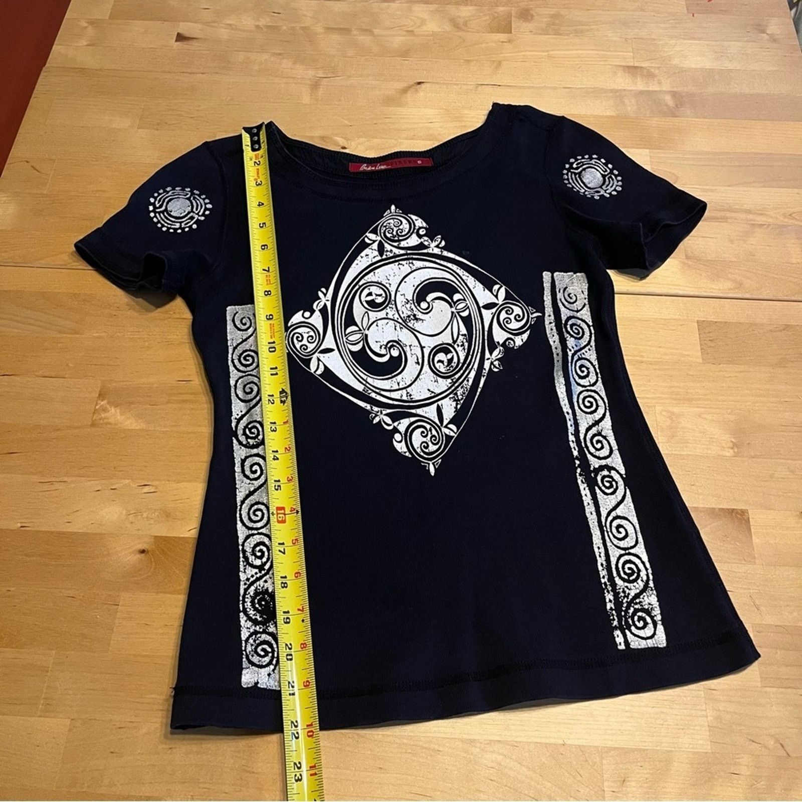 Other Barbara Lesser Fibers Tshirt Black Short Sleeve T-Shirt Knit Size S / US 4 / IT 40 - 6 Thumbnail
