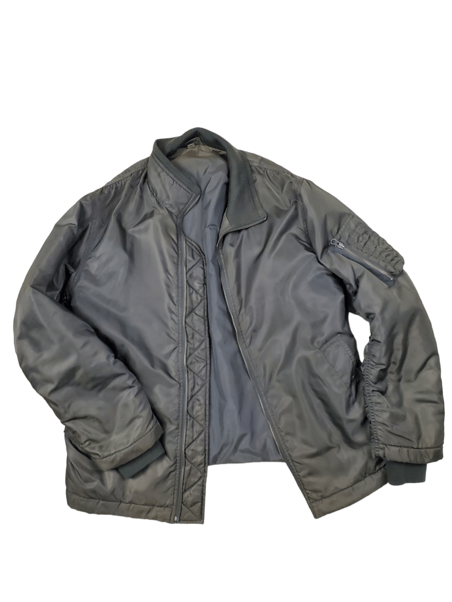 Uniqlo Uniqlo Bomber Jacket Army Green Military Style Size US M / EU 48-50 / 2 - 1 Thumbnail