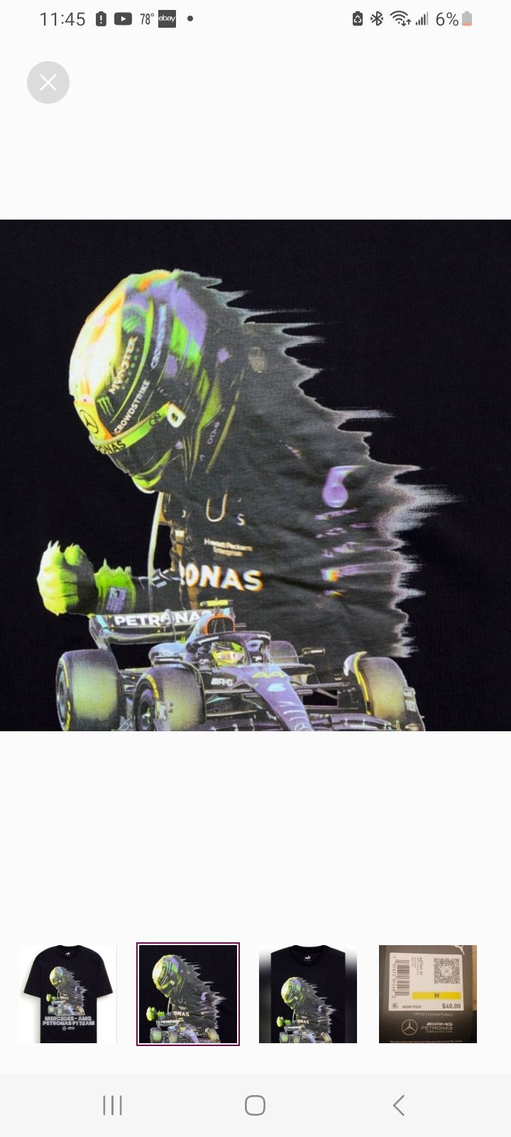 Mercedes-Benz × Puma Puma Vintage Mercedes AMG Petronas F1 Team T-Shirt Size US M / EU 48-50 / 2 - 2 Thumbnail