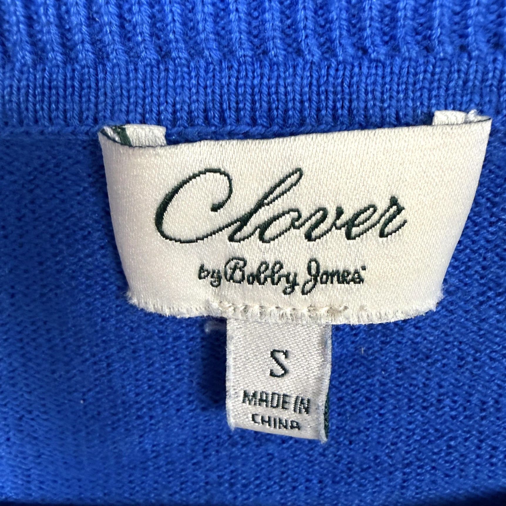 Vintage **Clover By Bobby Jones Women's S Pullover Blue Classic Office Sweater** User: Clover By Bobby Jones Women's S Pullover Blue Classic Office Sweater Size S / US 4 / IT 40 - 5 Thumbnail