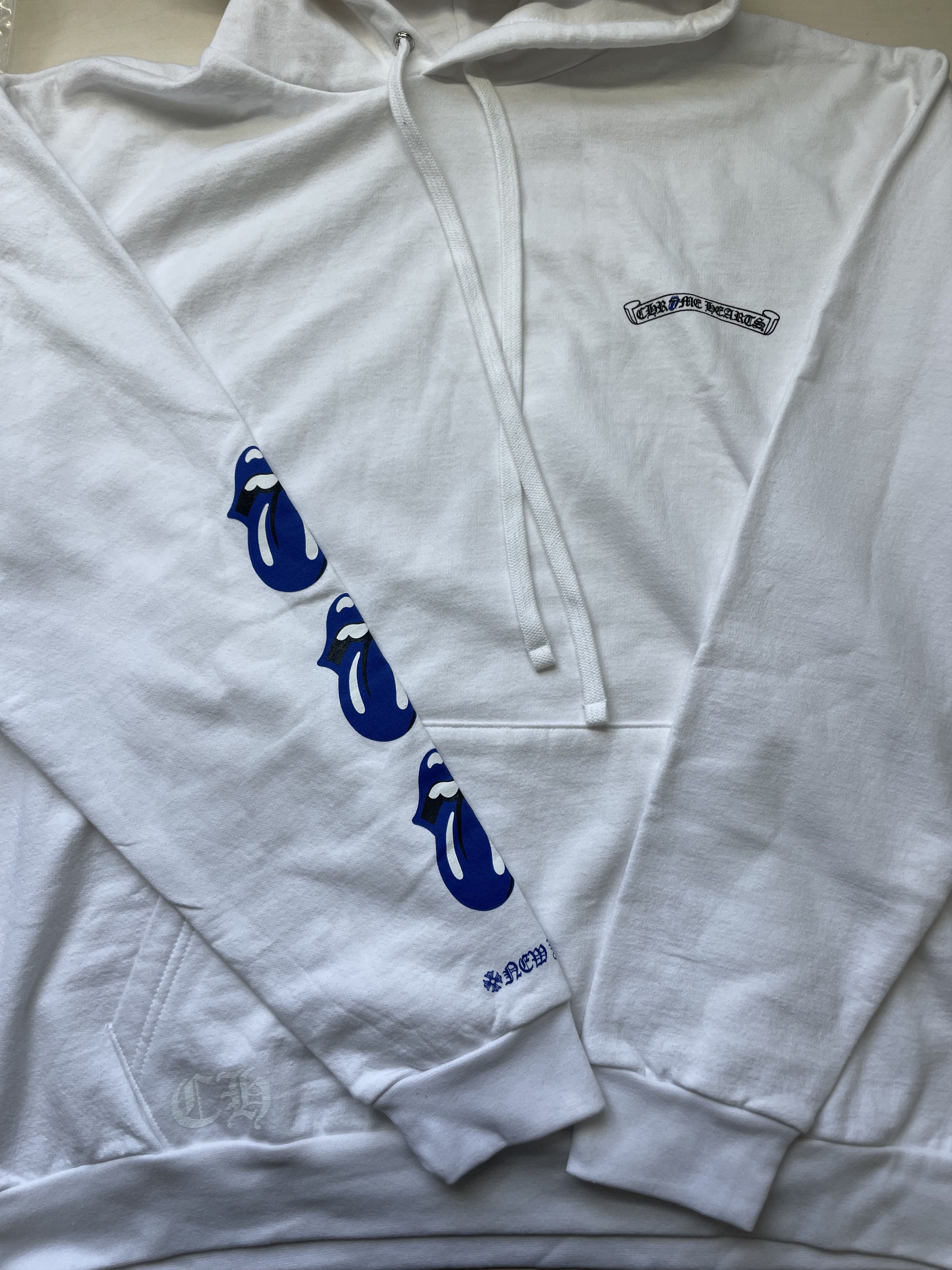 Chrome Hearts Chrome Hearts Rolling Stones New York Exclusive White Hoodie Size US XL / EU 56 / 4 - 3 Thumbnail