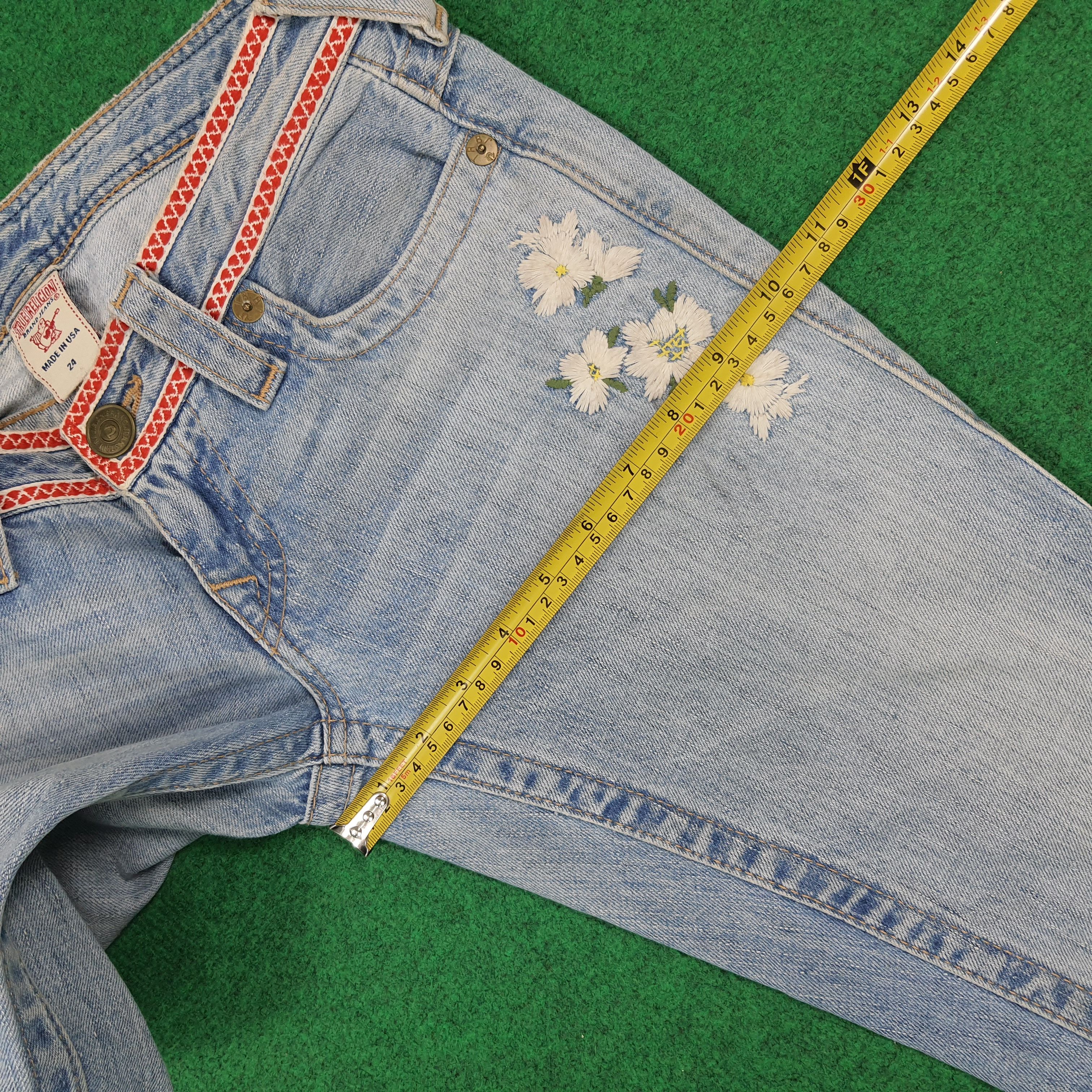 True Religion Vintage True Religion JOEY Floral Flare Jeans C297N7 Size 28" / US 6 / IT 42 - 15 Thumbnail