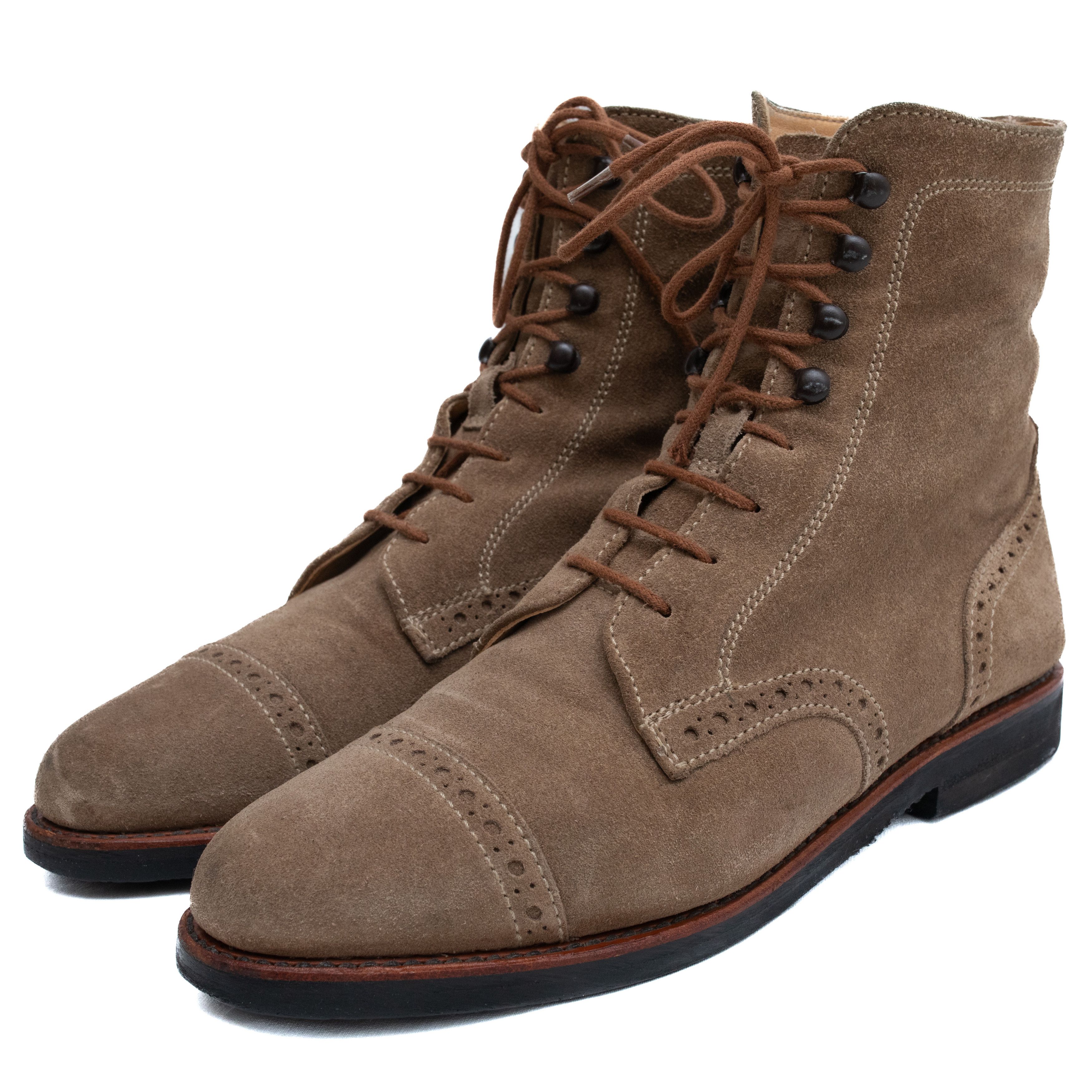 *No Tariff* LUDWIG REITER Suede Brogued Boots