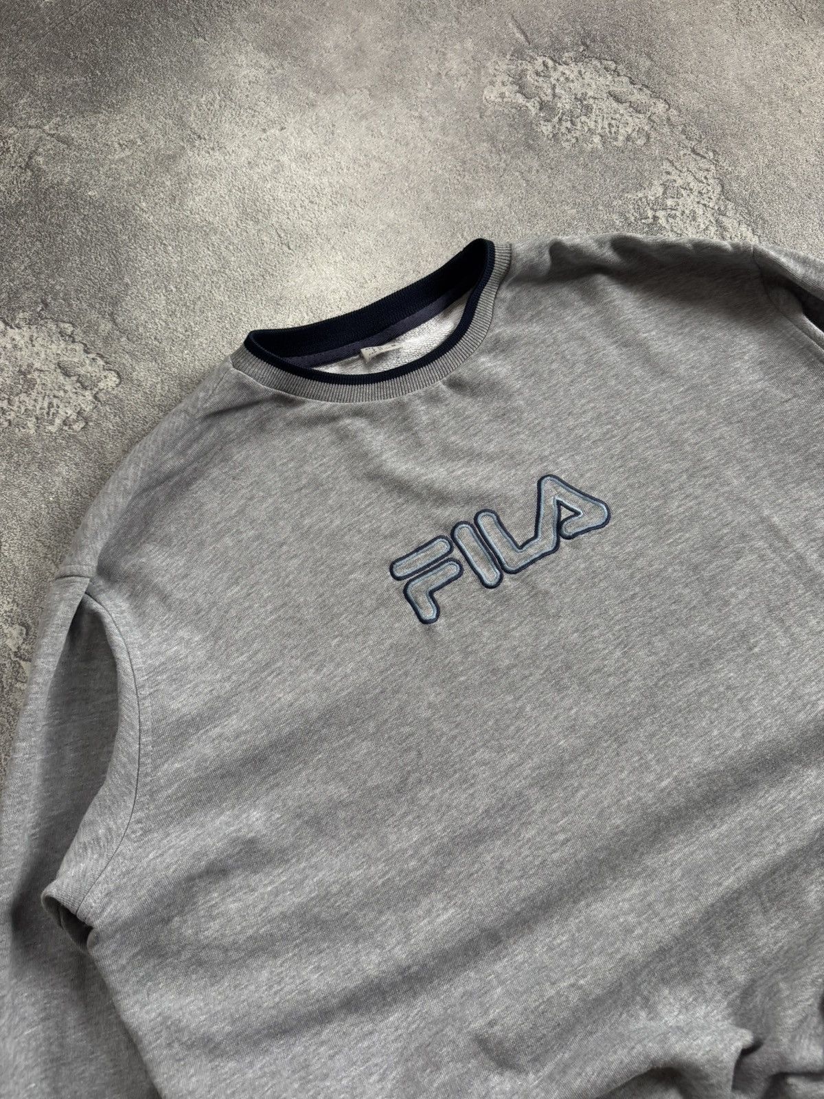 Fila Fila XL/size retro 90s sweatshirts pullover jumper big logo Size US XL / EU 56 / 4 - 2 Thumbnail