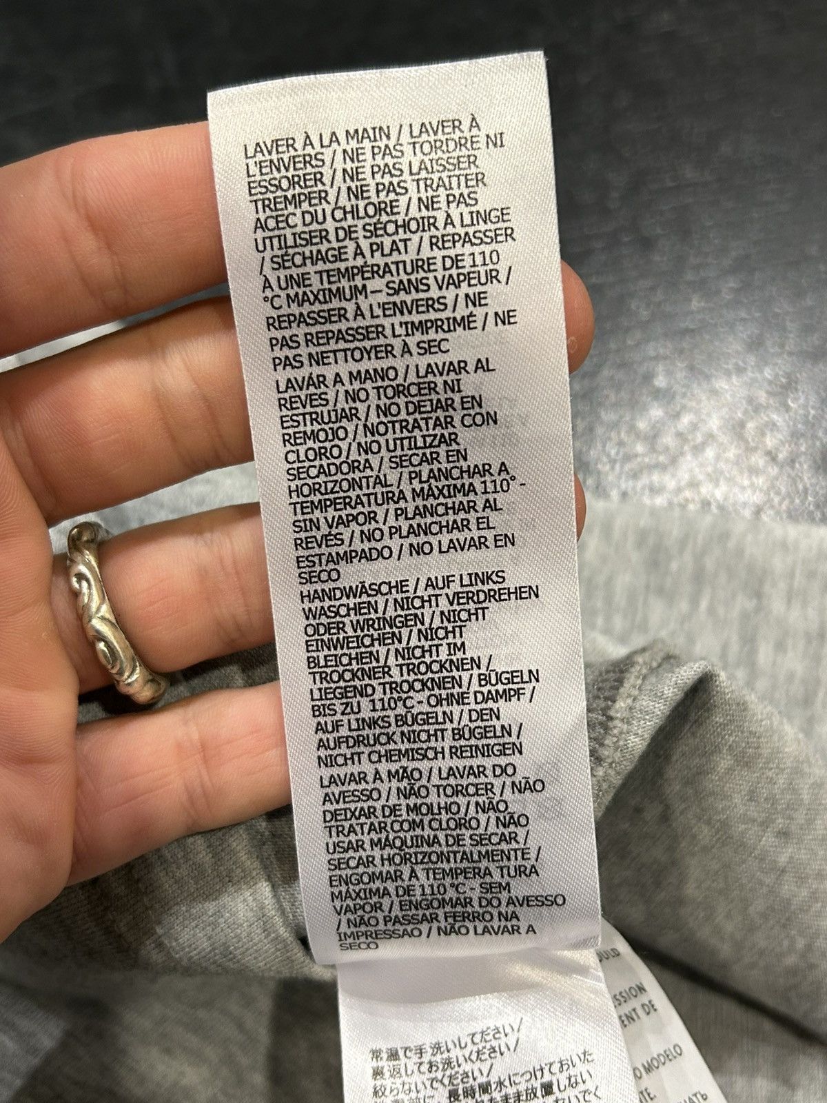 Gucci Gucci Web Logo Tee - Grey Size US M / EU 48-50 / 2 - 5 Thumbnail