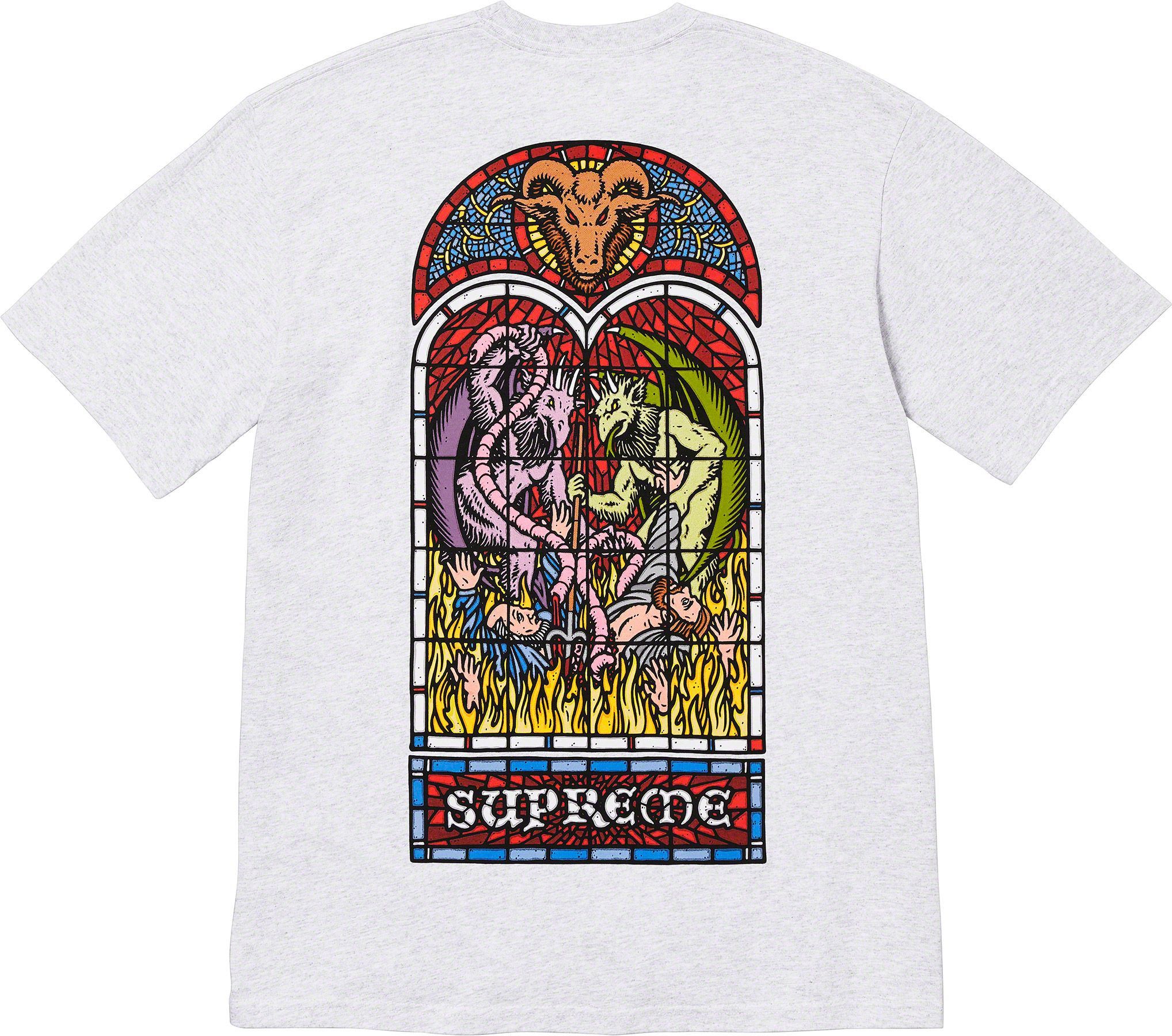 Tシャツ・カットソー FW18 SUPREME MIKE KELLEY HIDING FROM INDIANS TEE ASH GREY Supreme Mike Kelley Hiding From Indians Tee (FW18) - $48