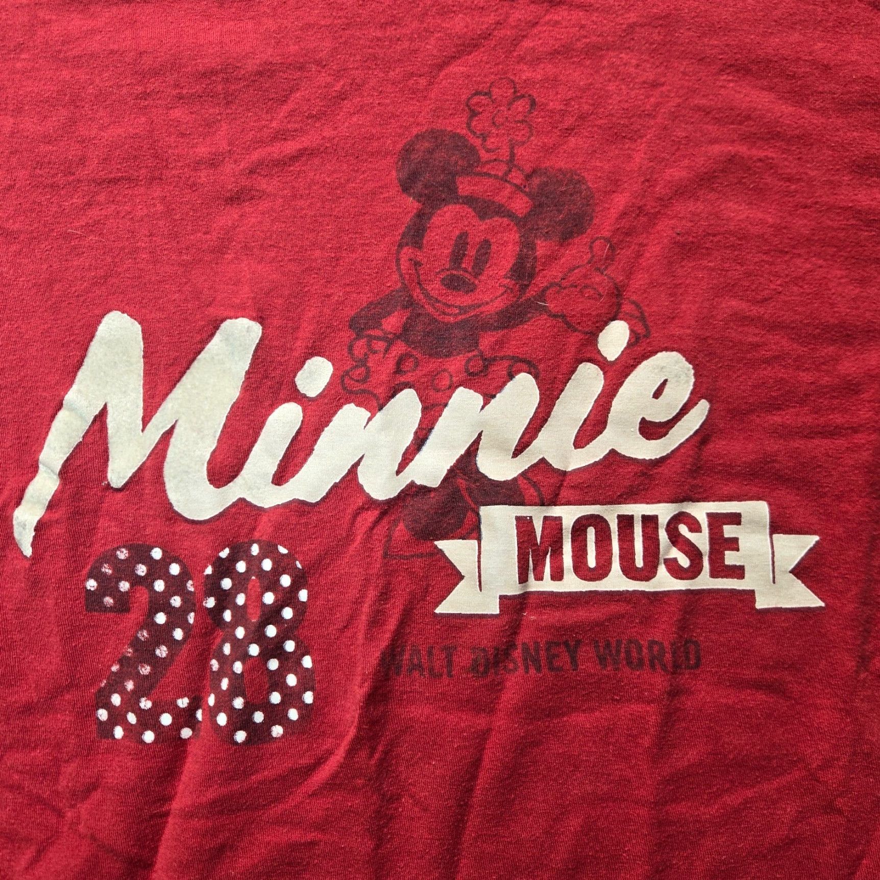 Disney Disney World Minnie Mickey Mouse Red Short Sleeve Adult Shirt Women's M Medium Size M / US 6-8 / IT 42-44 - 2 Thumbnail