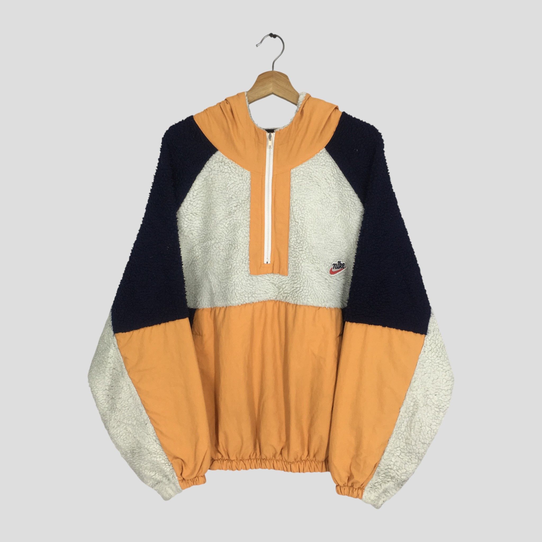 Vintage Nike Fleece Polartec Nike Swoosh Deep Pile Jacket