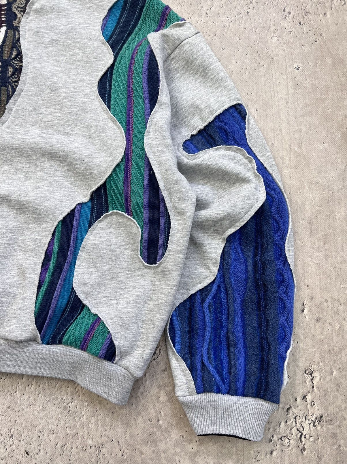 Coogi × Nike Vintage Sashiko Coogi Custom Nike BIG Swoosh Hoodie Size US S / EU 44-46 / 1 - 12 Thumbnail