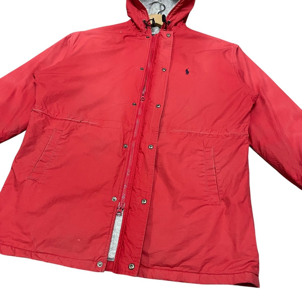 Polo Ralph Lauren Vintage 90s Polo Ralph Lauren Red Hooded Windbreaker Jacket Size US L / EU 52-54 / 3 - 11 Thumbnail