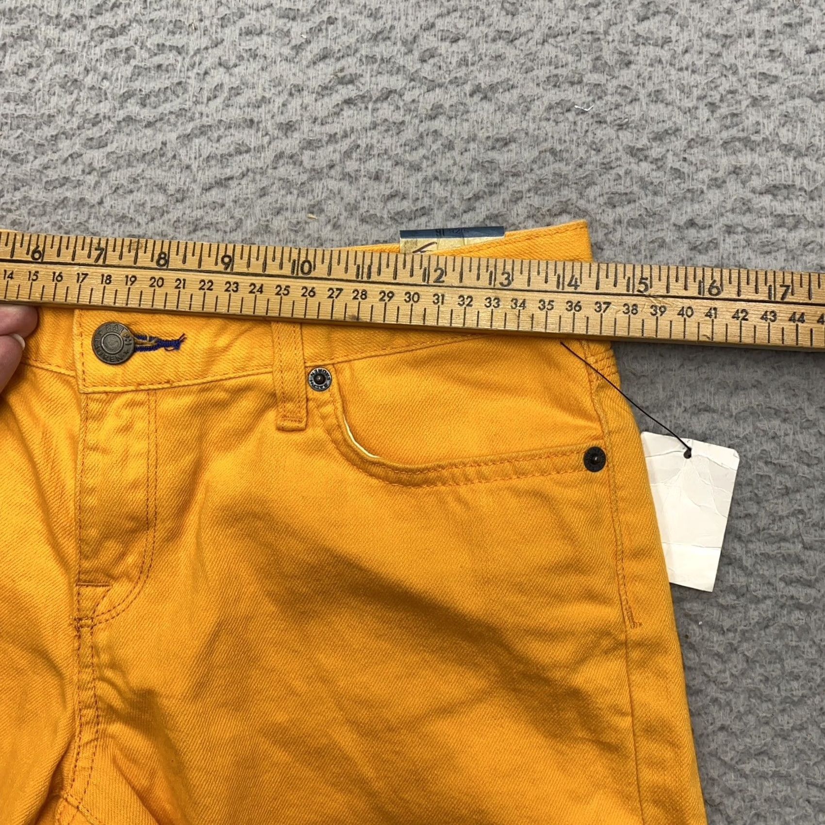 Ralph Lauren VINTAGE Ralph Lauren Shorts Womens 16 Orange Cut Off Denim Dyed Punk Raverf Size 38" / US 16 / IT 52 - 6 Thumbnail