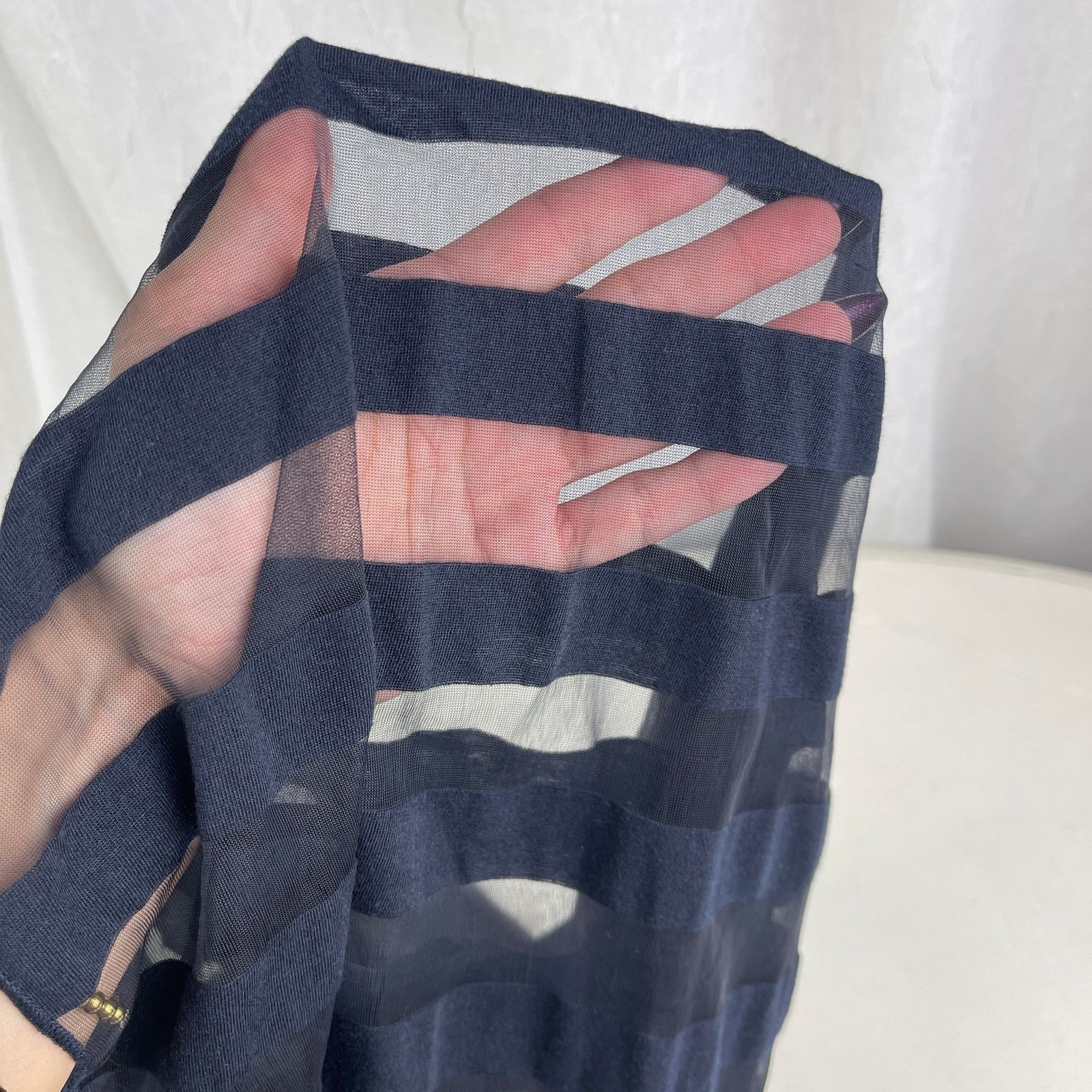 Steve Madden Steve Madden Sheer Striped Infinity Scarf Semi-Sheer Snood Size ONE SIZE - 6 Thumbnail