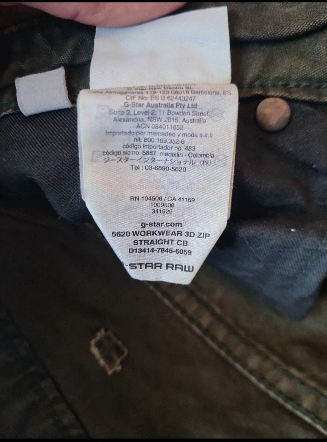G-Star Gstar Raw 5620 3d worker zip All New Size US 29 - 8 Thumbnail