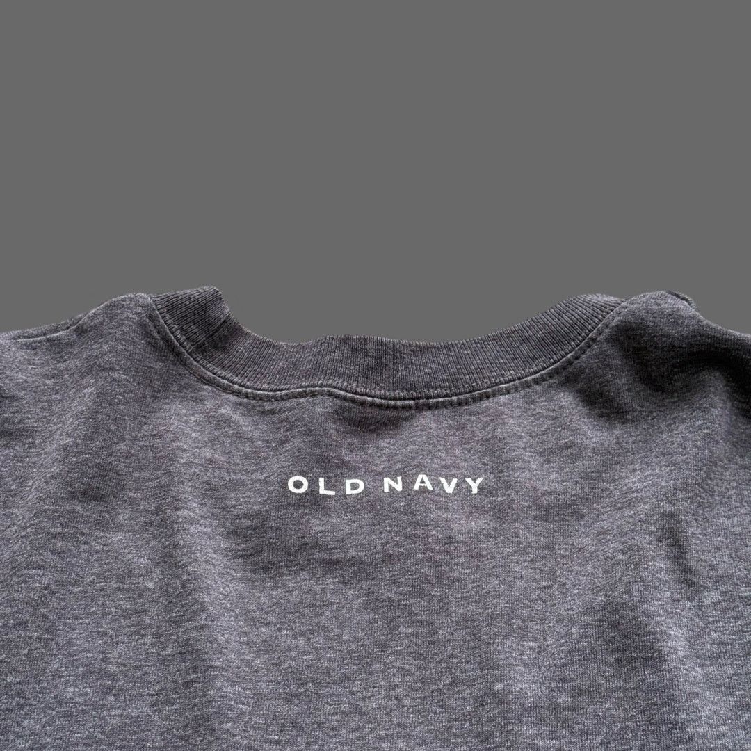Old Navy Old Navy Y2K USA Box Logo Gray Long Sleeve Tee XL GUC Size US XL / EU 56 / 4 - 7 Thumbnail