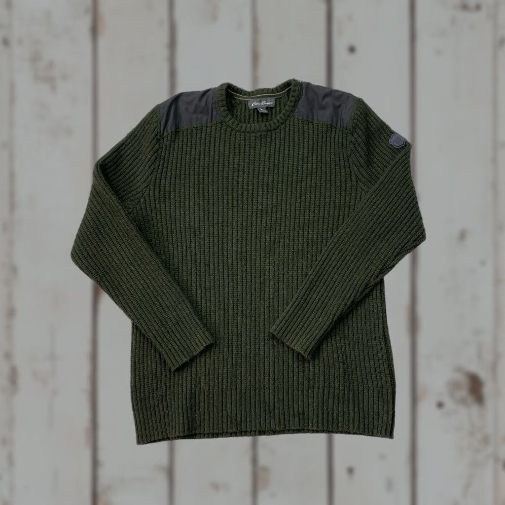 Eddie Bauer Eddie Bauer Mens Blue Wool Knit Crewneck Sweater 2XL Solid Ribbed Crew Neck Long Sleeve Casual Knit Pullover All Seasons Winter Spring Fall Mens Size US XXL / EU 58 / 5 - 1 Thumbnail
