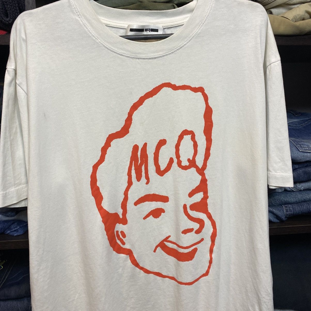 MCQ Luxury Mcq Alexander McQueen big logo designer tee size XL Size US XL / EU 56 / 4 - 2 Thumbnail