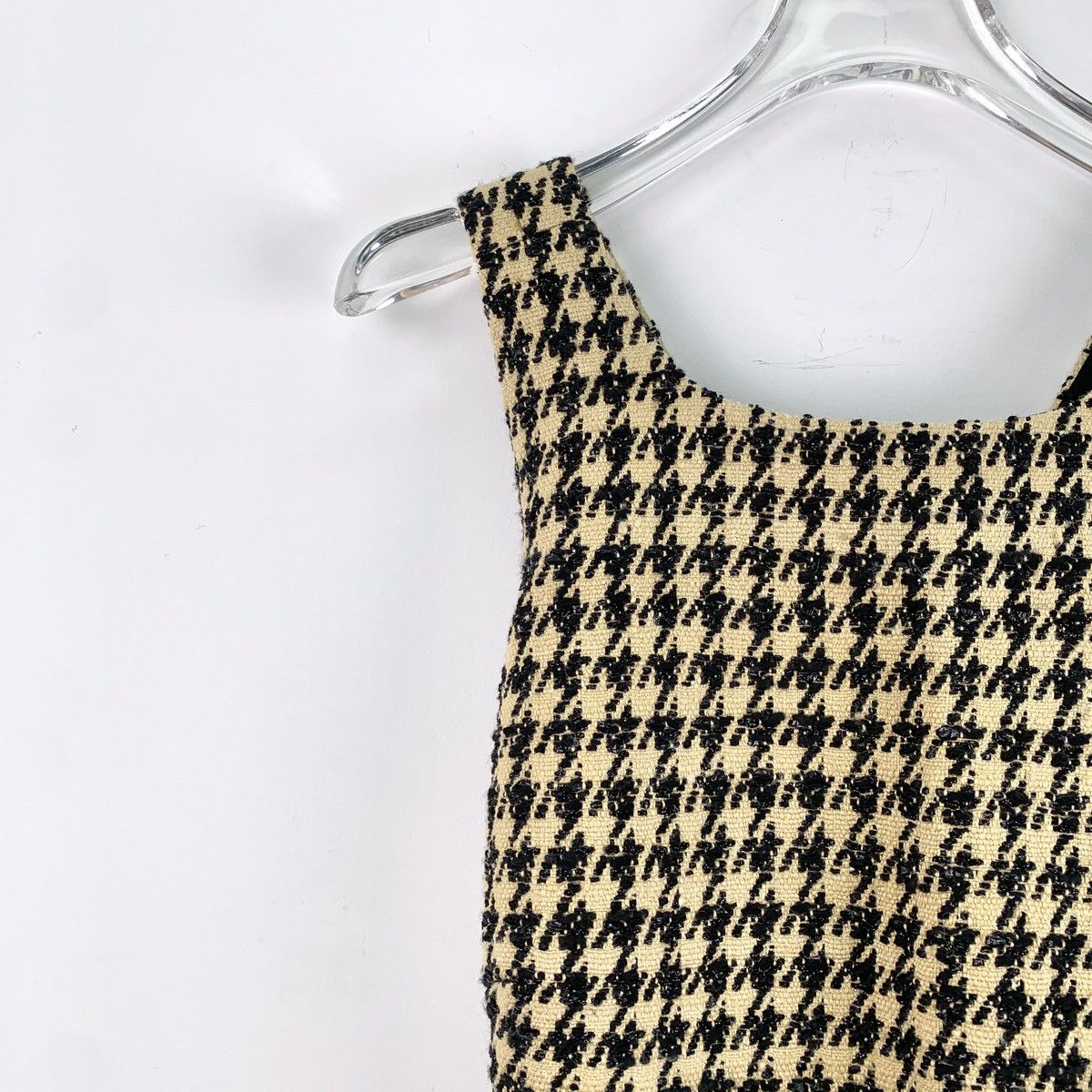 Dior Christian Dior Houndstooth Backless Sleeveless Dress K26WX Size S / US 4 / IT 40 - 3 Thumbnail