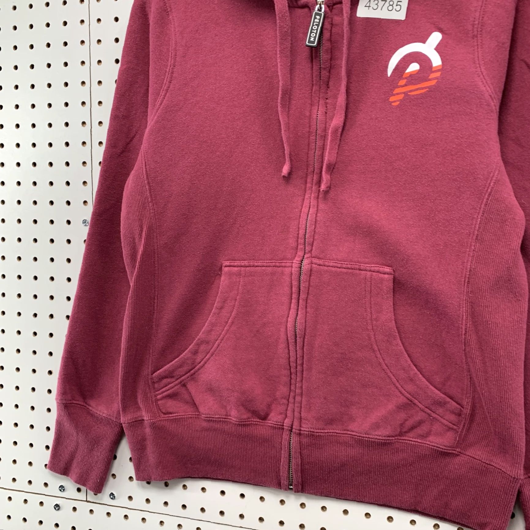 Pinko Peloton Hoodie Sweatshirt Womens Medium Pink Hooded Full Zip Fleece Size M / US 6-8 / IT 42-44 - 3 Thumbnail