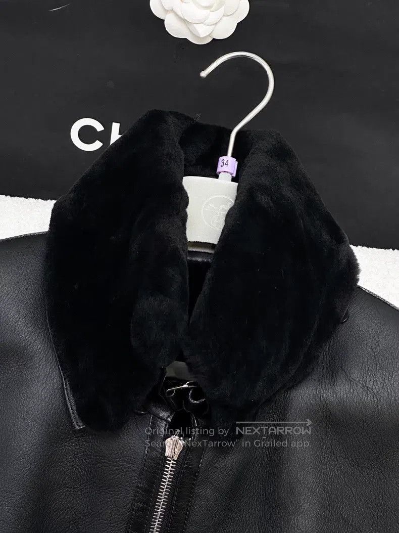 Hermes Hermes Black fur-lined sleeveless coat vest jacket Size XS / US 0-2 / IT 36-38 - 4 Thumbnail