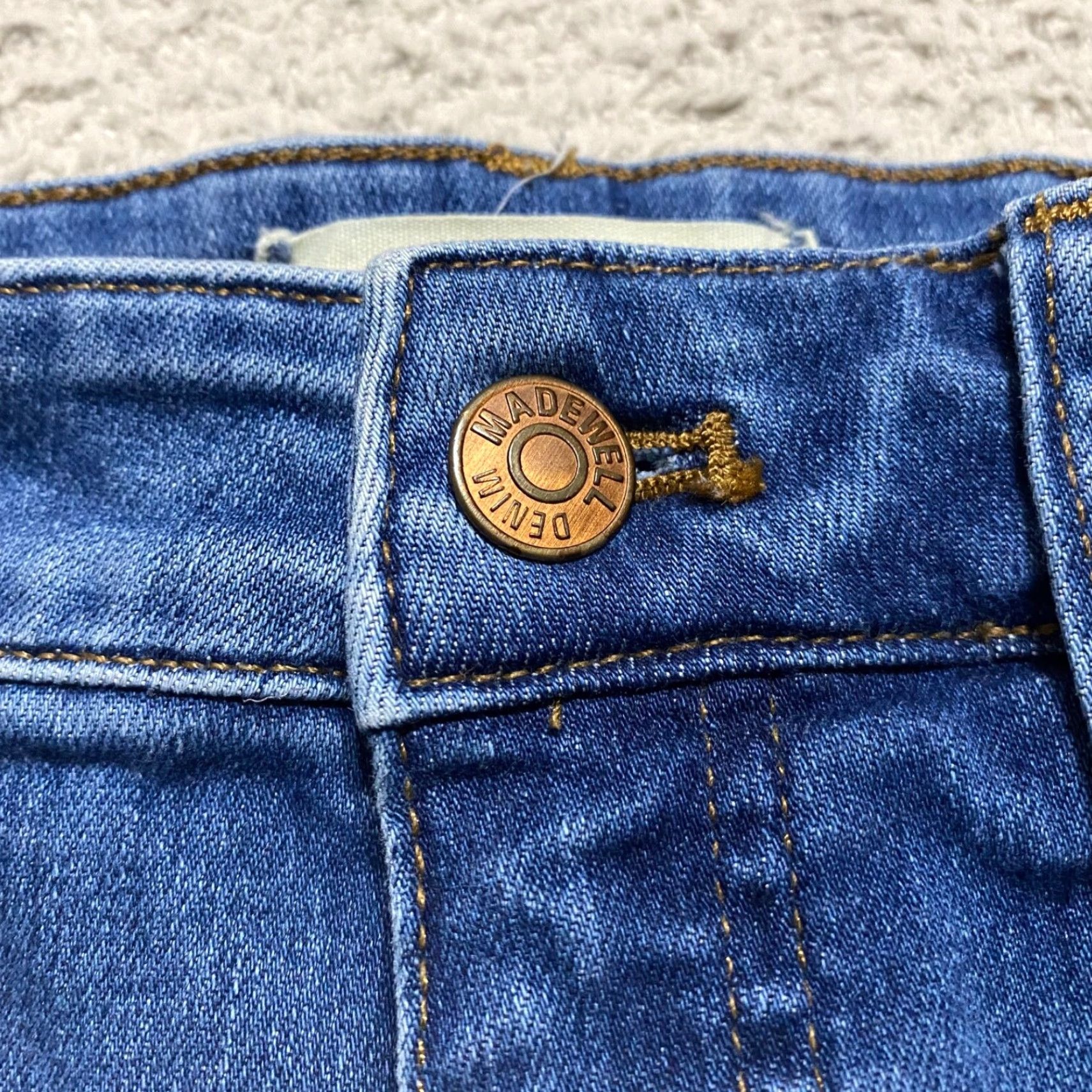 Madewell Madewell Jeans Womens Blue Denim High Rise Skinny Crop Distressed 27 Regular 5-Pocket Style Womens Jeans Size 27" / US 4 / IT 40 - 6 Thumbnail