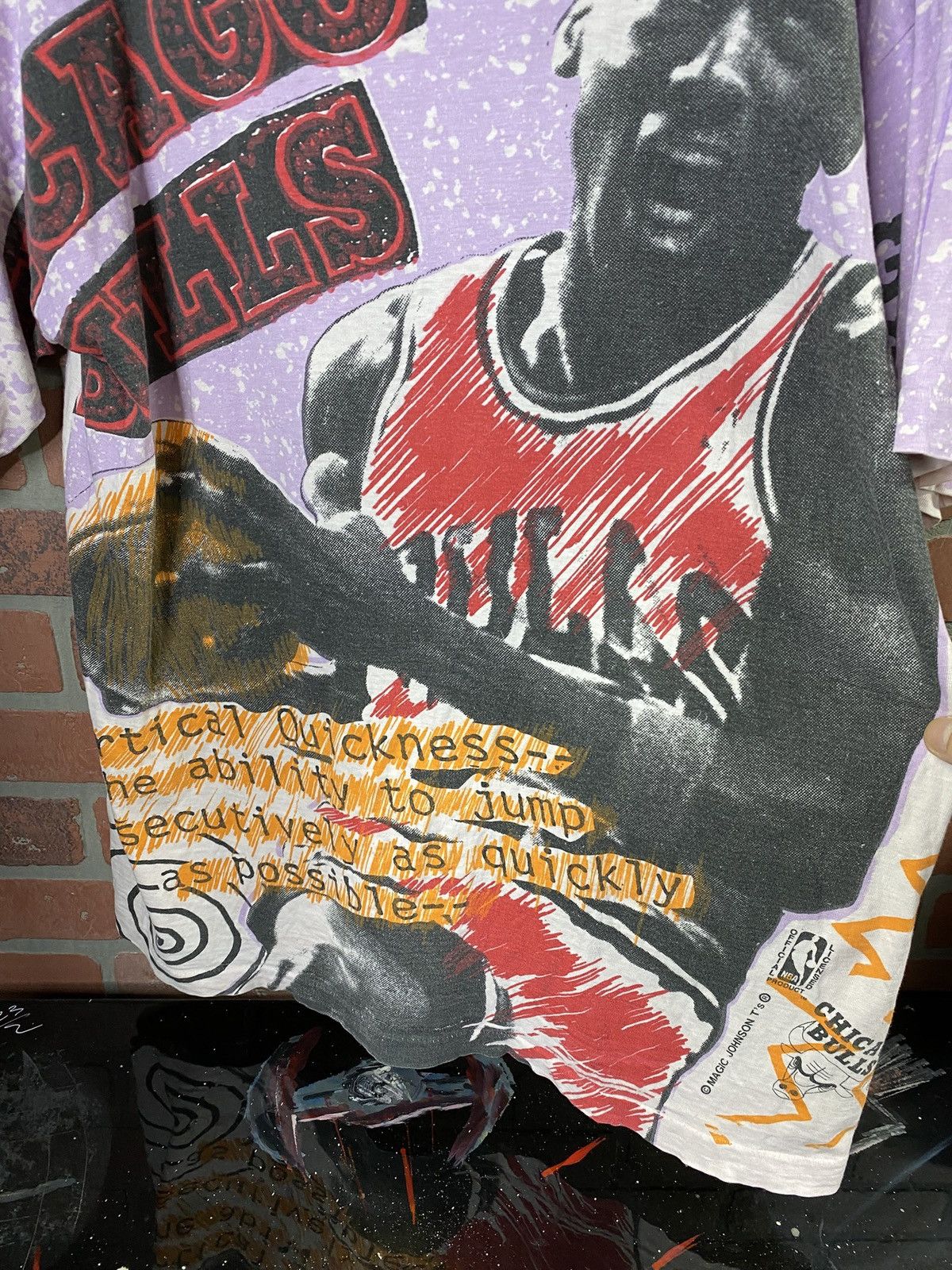 Vintage Vintage 90’s Magic Johnson T Vtg Michael Jordan Shirt XLarge Size US XL / EU 56 / 4 - 9 Thumbnail