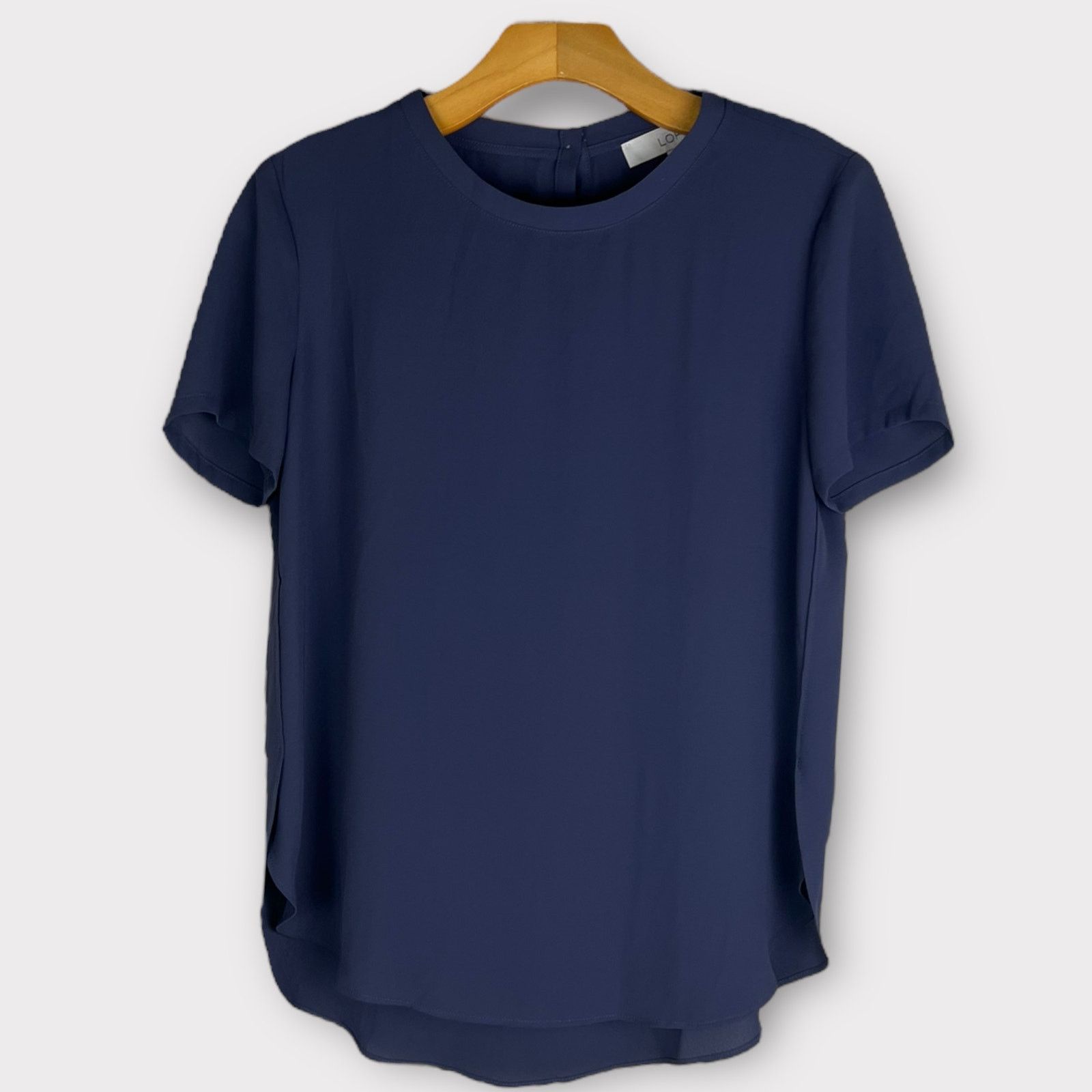Ann Taylor Ann Taylor LOFT | Casual Gray Short Sleeve Top | XS Size XS / US 0-2 / IT 36-38 - 9 Thumbnail