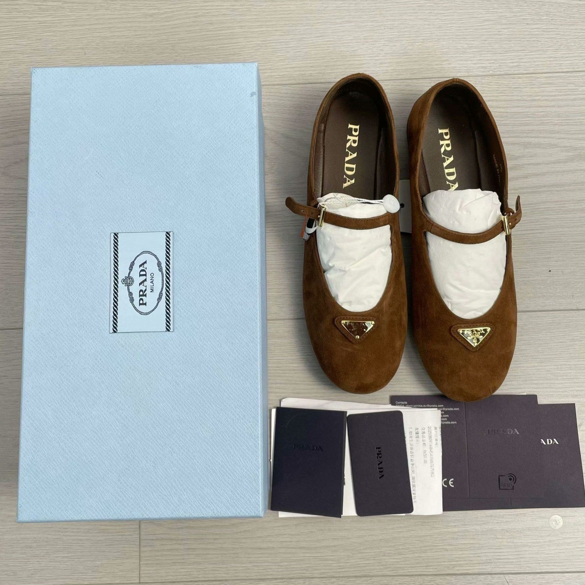 Prada Prada Suede Brown Lowtop Sneakers 37 Women Size US 6.5 / IT 36.5 - 1 Thumbnail