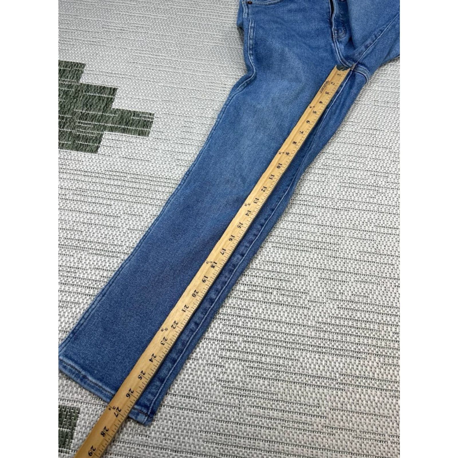 Madewell Madewell Curvy Stovepipe Jeans Women 26 Blue denim Cotton Stretch Straight 25x27 Jeans Size 26" / US 2 / IT 38 - 5 Thumbnail
