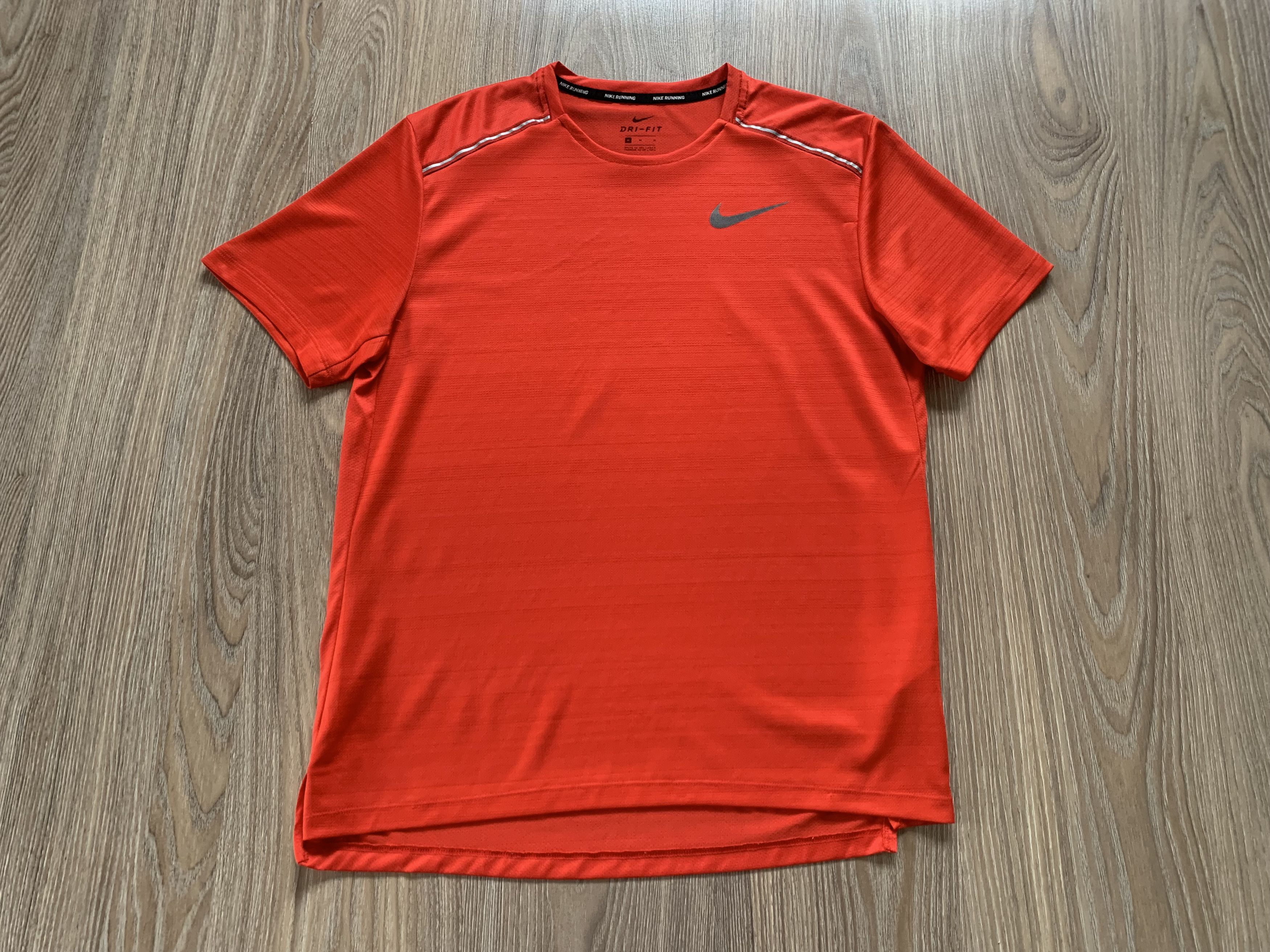 Nike Nike Running Dri Fit Orange Reflective T Shirt Size US M / EU 48-50 / 2 - 2 Thumbnail