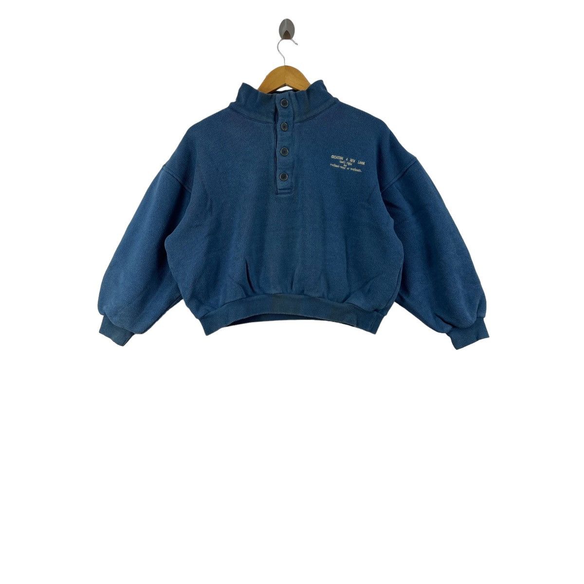 Nike Vintage 90s NIKE USA Creating A New Look Half Button Croptop Size M / US 6-8 / IT 42-44 - 1 Thumbnail