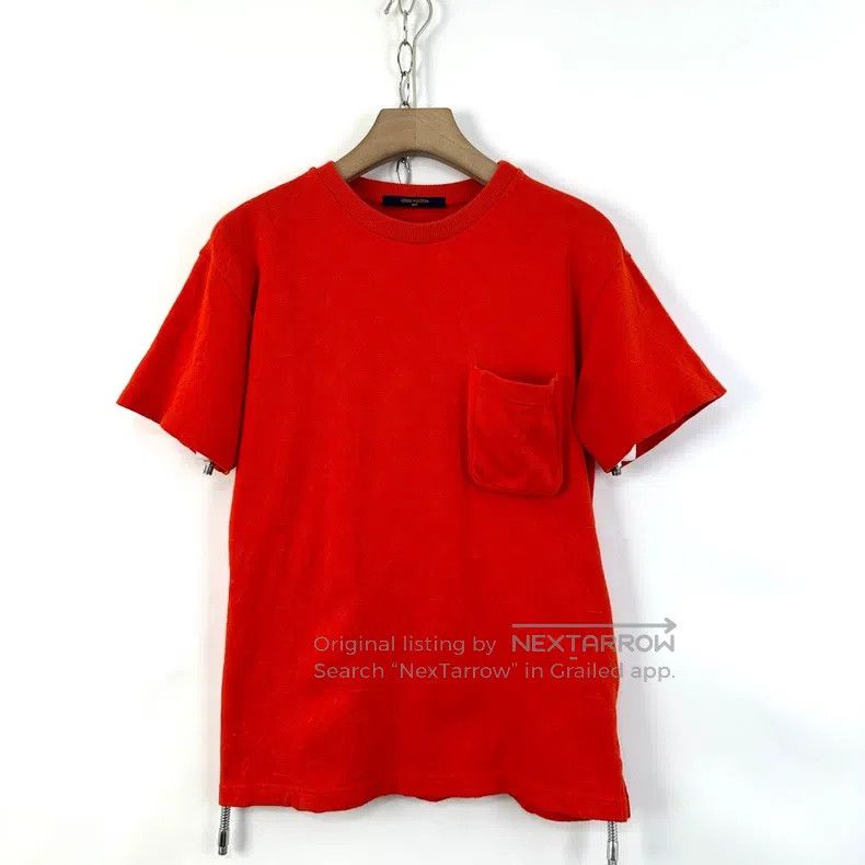 Louis Vuitton Louis Vuitton Red dark stripe full printed logo short slee Size US XS / EU 42 / 0 - 1 Thumbnail