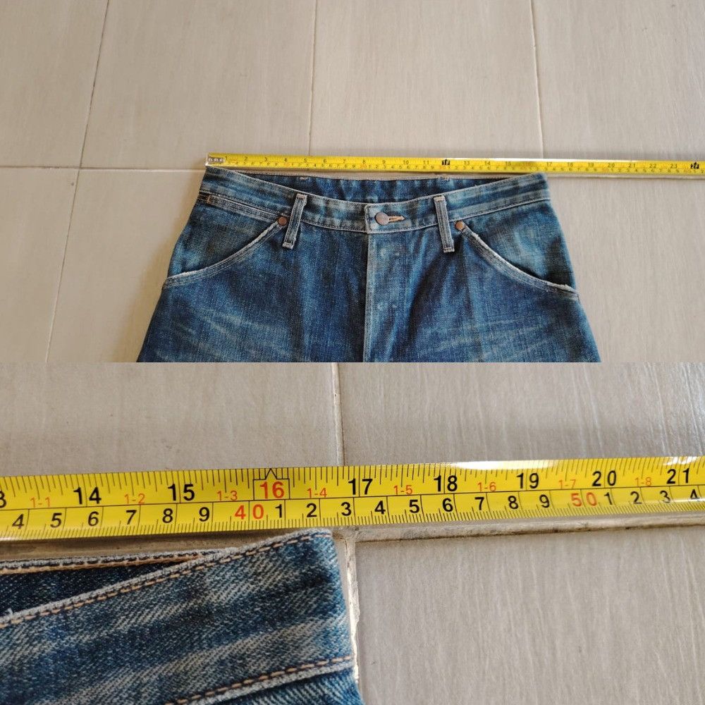 Wrangler Vintage Wrangler Blue Bell Selvedge Blue Denim Jeans M1112 Size US 33 - 15 Thumbnail