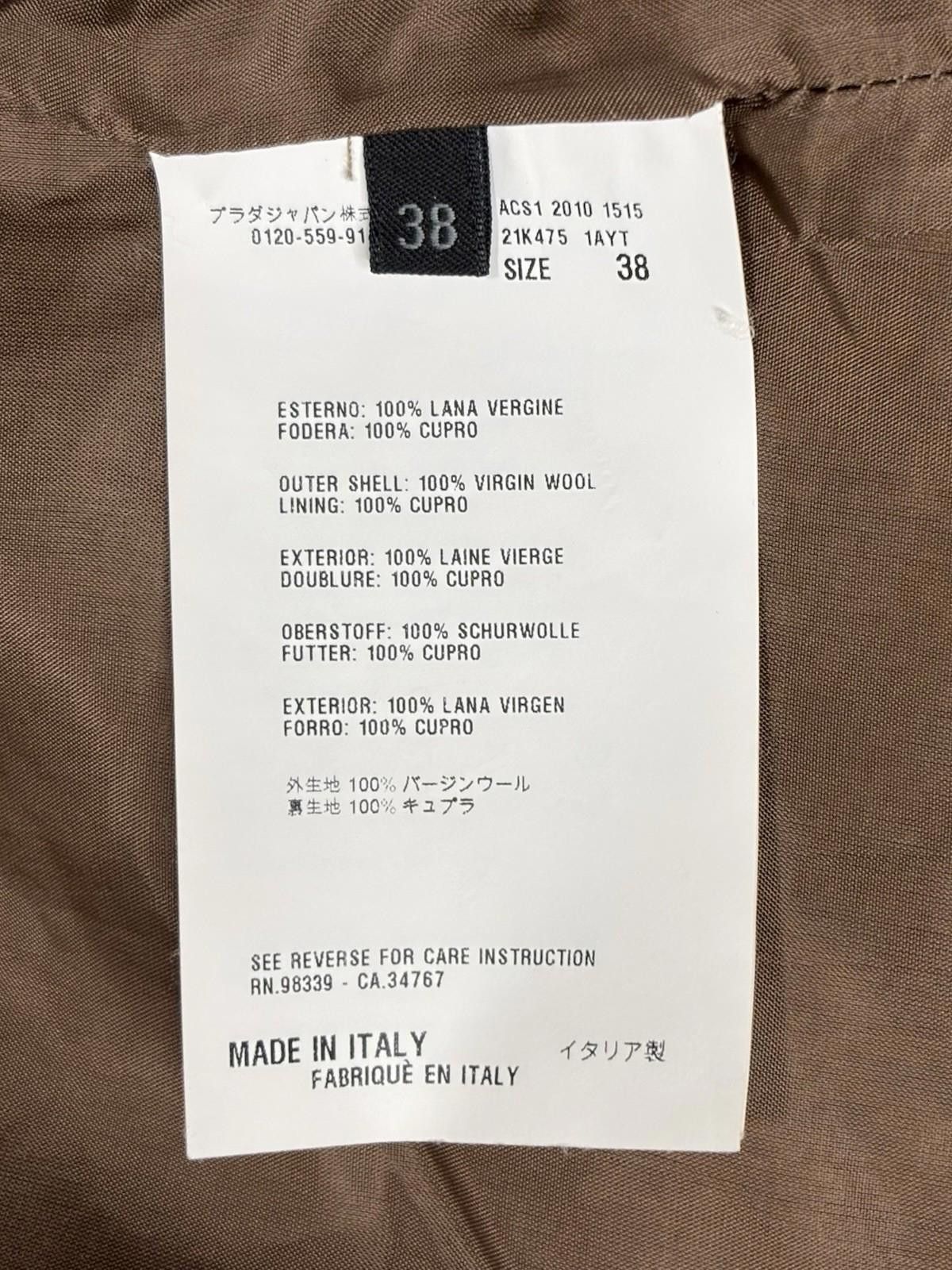 Prada Prada Skirt Womens 38 US 27x7 Virgin Wool Lined Italy Midi Size 30" / US 8 / IT 44 - 2 Thumbnail