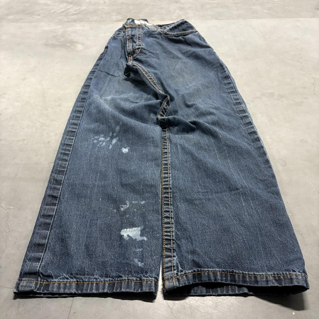 Vintage Crazy Vintage Y2K/2000s Straight Leg Dark Wash Flame Resistant Denim Jeans! Size US 36 / EU 52 - 3 Thumbnail