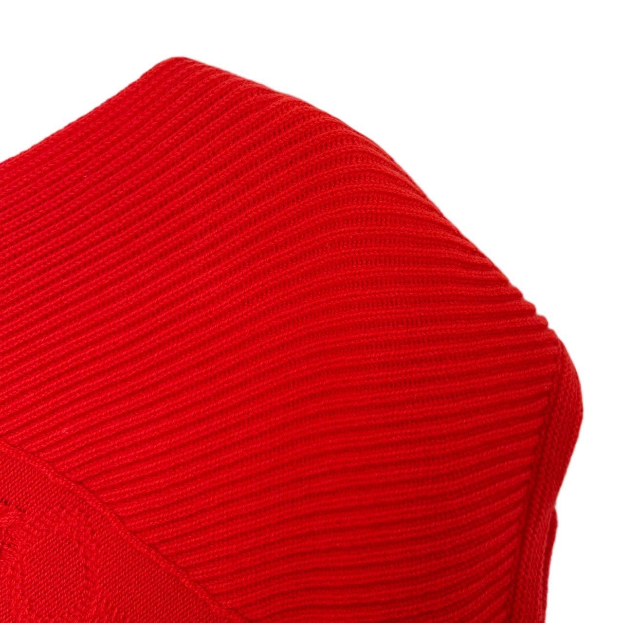 Hermes Hermes Red Jacquard Knit Short Sleeve Top K26WX Size XXS / US 00 / IT 34 - 3 Thumbnail