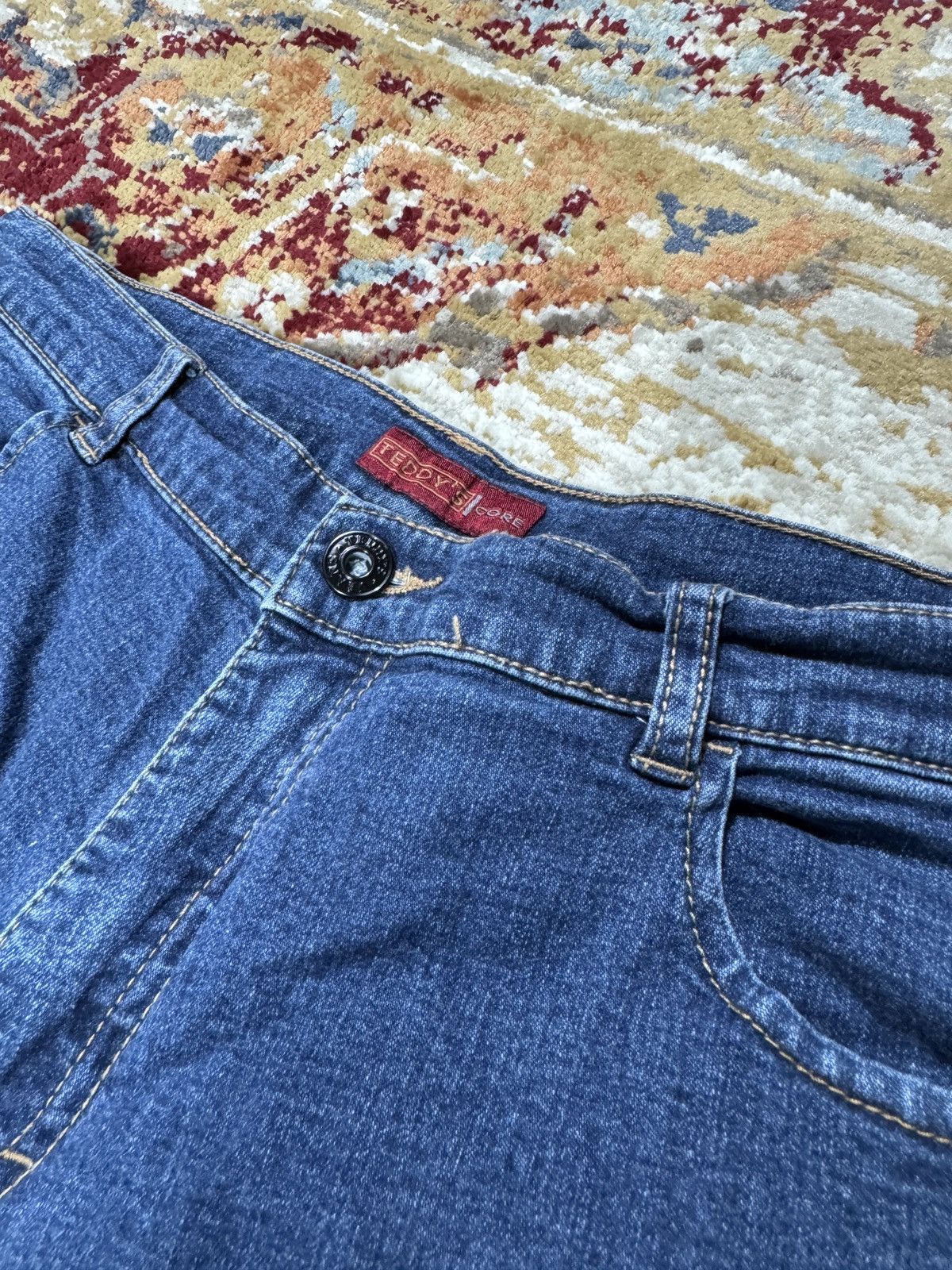 Hysteric Glamour ᶠᵃⁿᶜʸᵍᵘʸ Y2K Flared Baggy Washed Bootcut Denim Jeans Vintage Size US 30 / EU 46 - 3 Thumbnail