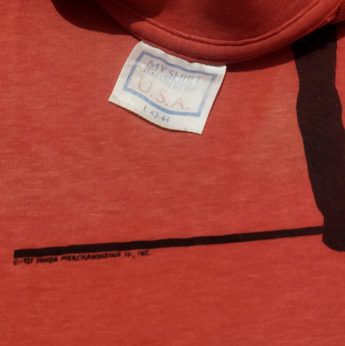 Vintage Vintage 80s Eddie Murphy Raw T shirt Size US L / EU 52-54 / 3 - 3 Thumbnail