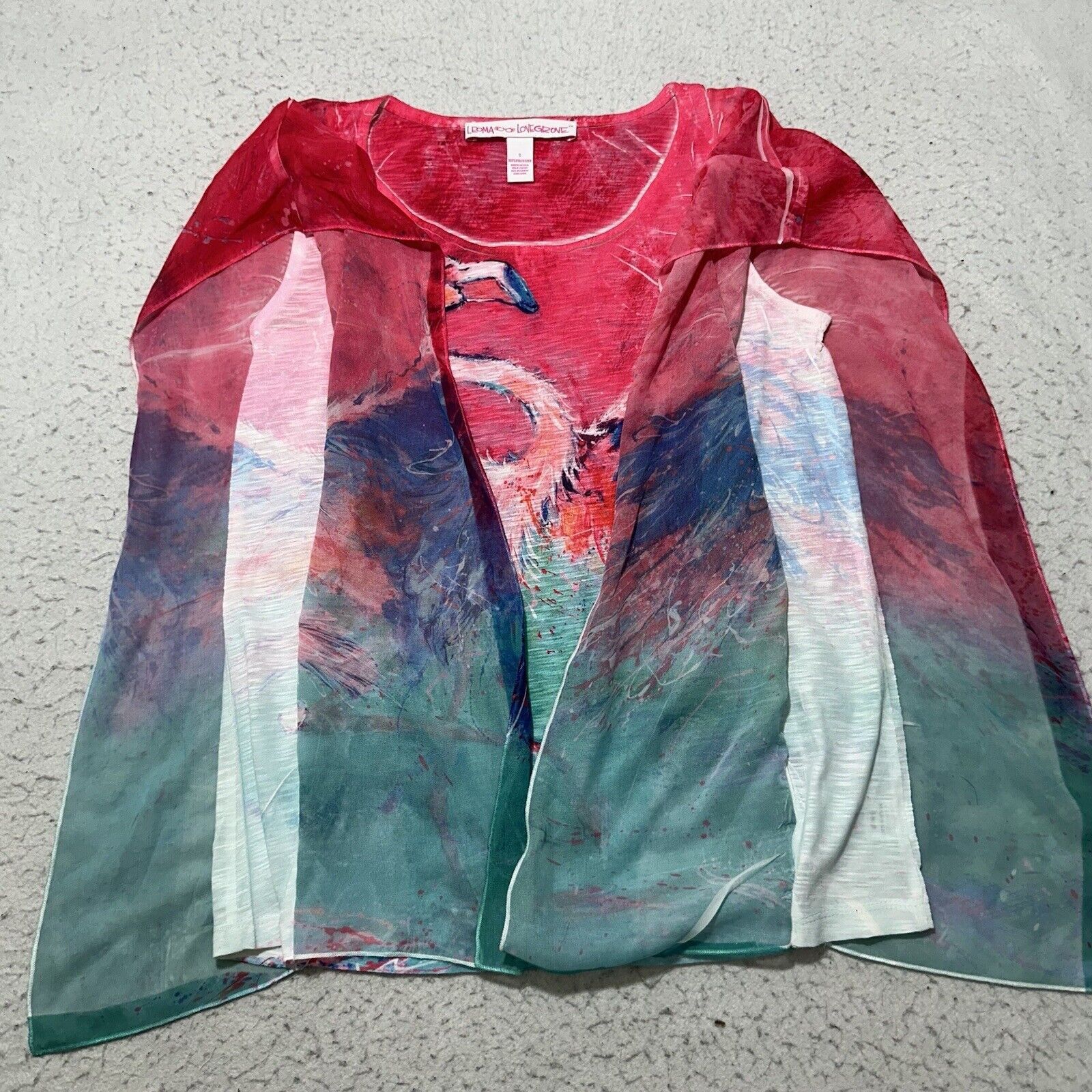 Other Leoma Lovegrove Small Tank Top Blouse Flamingo Pink Green Size S / US 4 / IT 40 - 5 Thumbnail