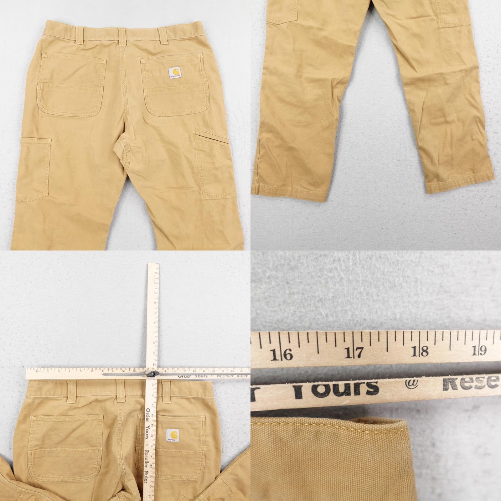 Carhartt Carhartt Pants 36x30 Rugged Flex Relaxed Canvas Double Front Knee Utility Work Pants Men 36 Beige Cotton Spandex Canvas Rugged Flex Workwear Size US 36 / EU 52 - 8 Thumbnail