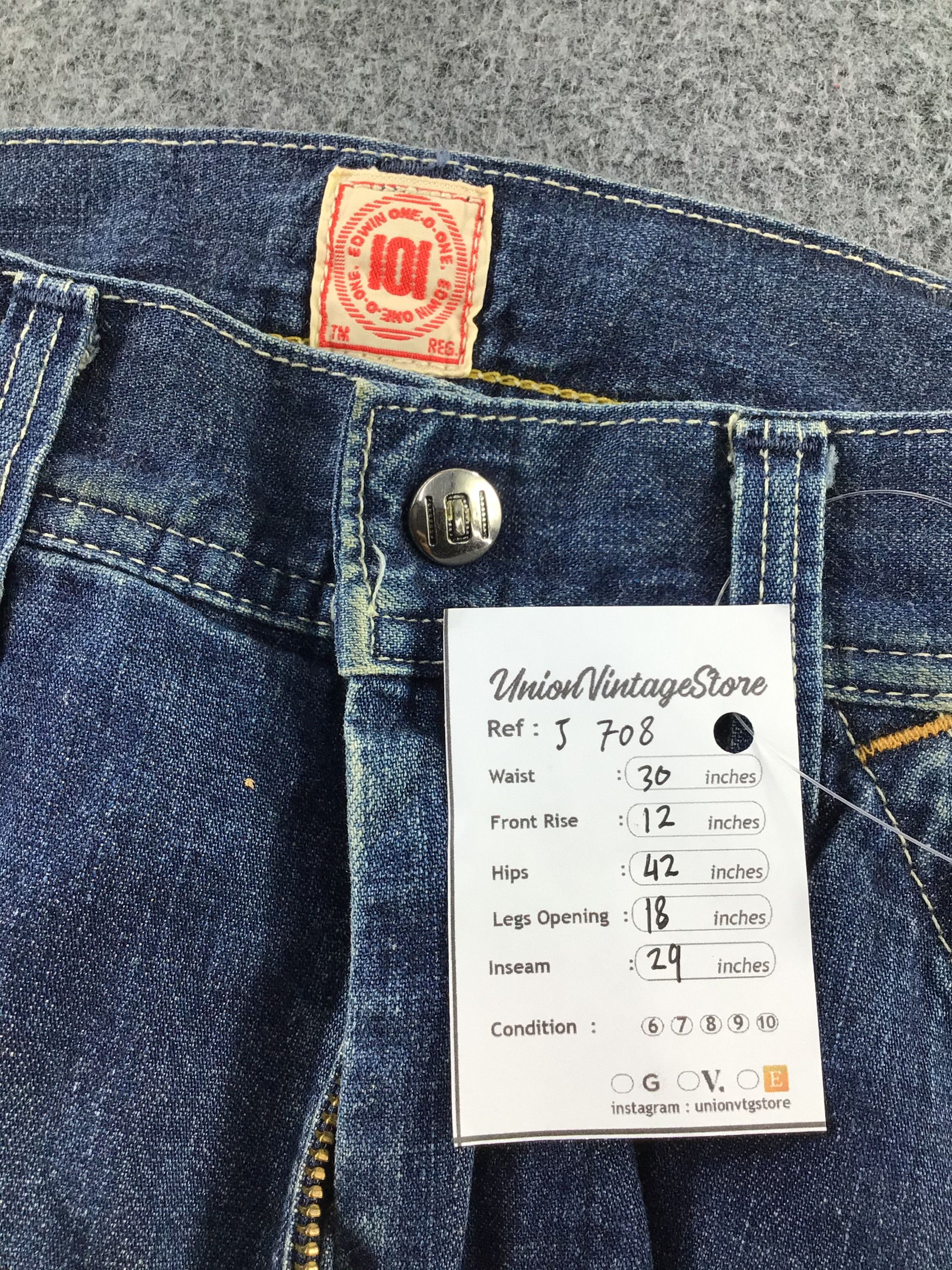 Edwin Vintage Edwin Work Wear Jeans-J708 Size US 30 / EU 46 - 11 Thumbnail