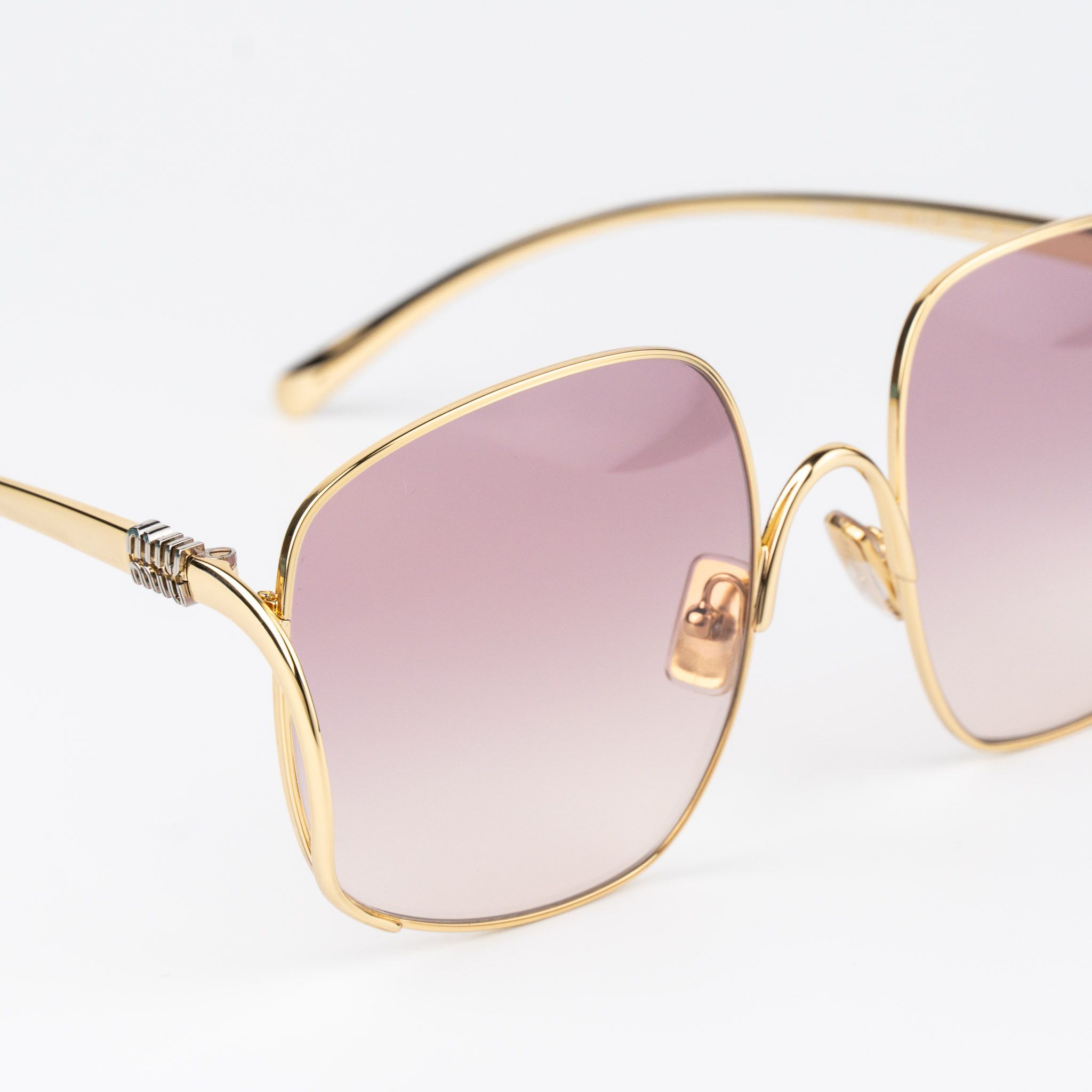 Miu Miu Miu Miu Women Sunglasses Square MUA57S 5AK40S NEW AUTHENTIC Size ONE SIZE - 6 Thumbnail