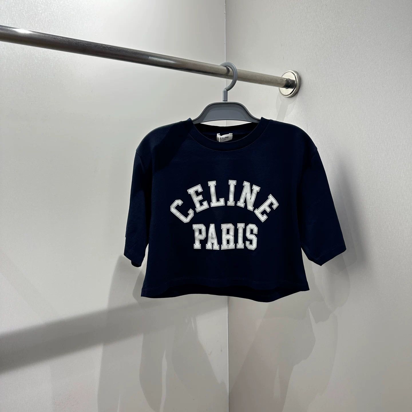 Celine Celine Cotton Blue T-Shirt S Women Size S / US 4 / IT 40 - 1 Thumbnail