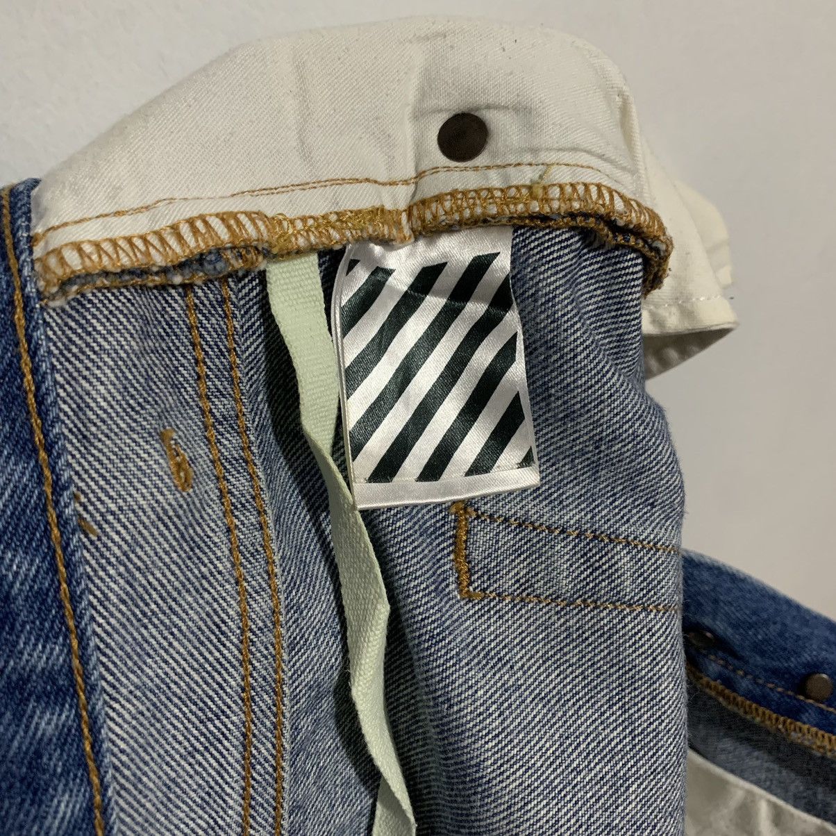 Off-White Off-White "Cropped Fit" OG Diagonal Stripe Denim Jeans Size US 30 / EU 46 - 17 Thumbnail