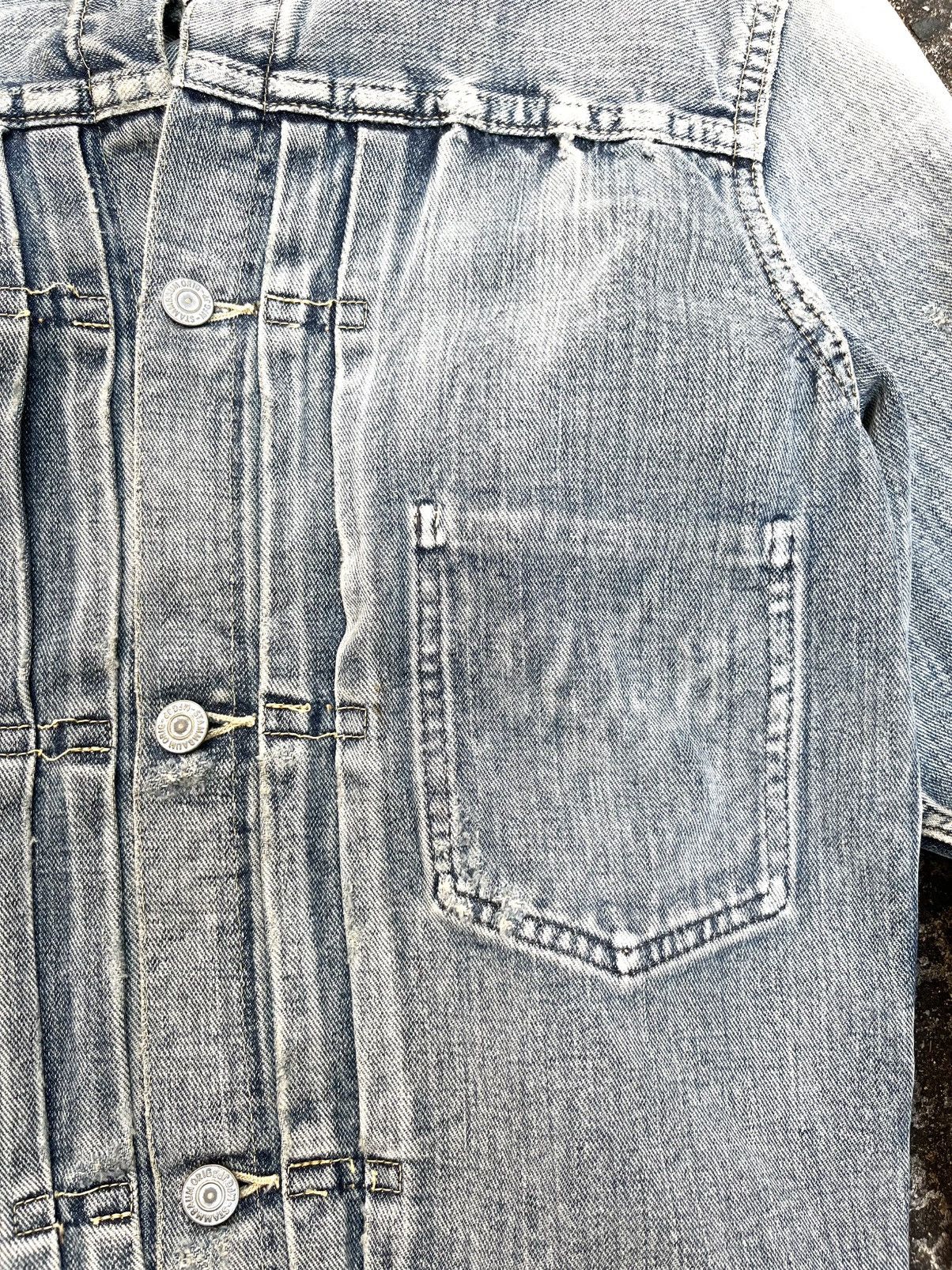 Japanese Brand × Vintage PERFECT!! FADED DISTRESSED VTG. DENIM JACKET JAPAN BRAND Size US M / EU 48-50 / 2 - 8 Thumbnail