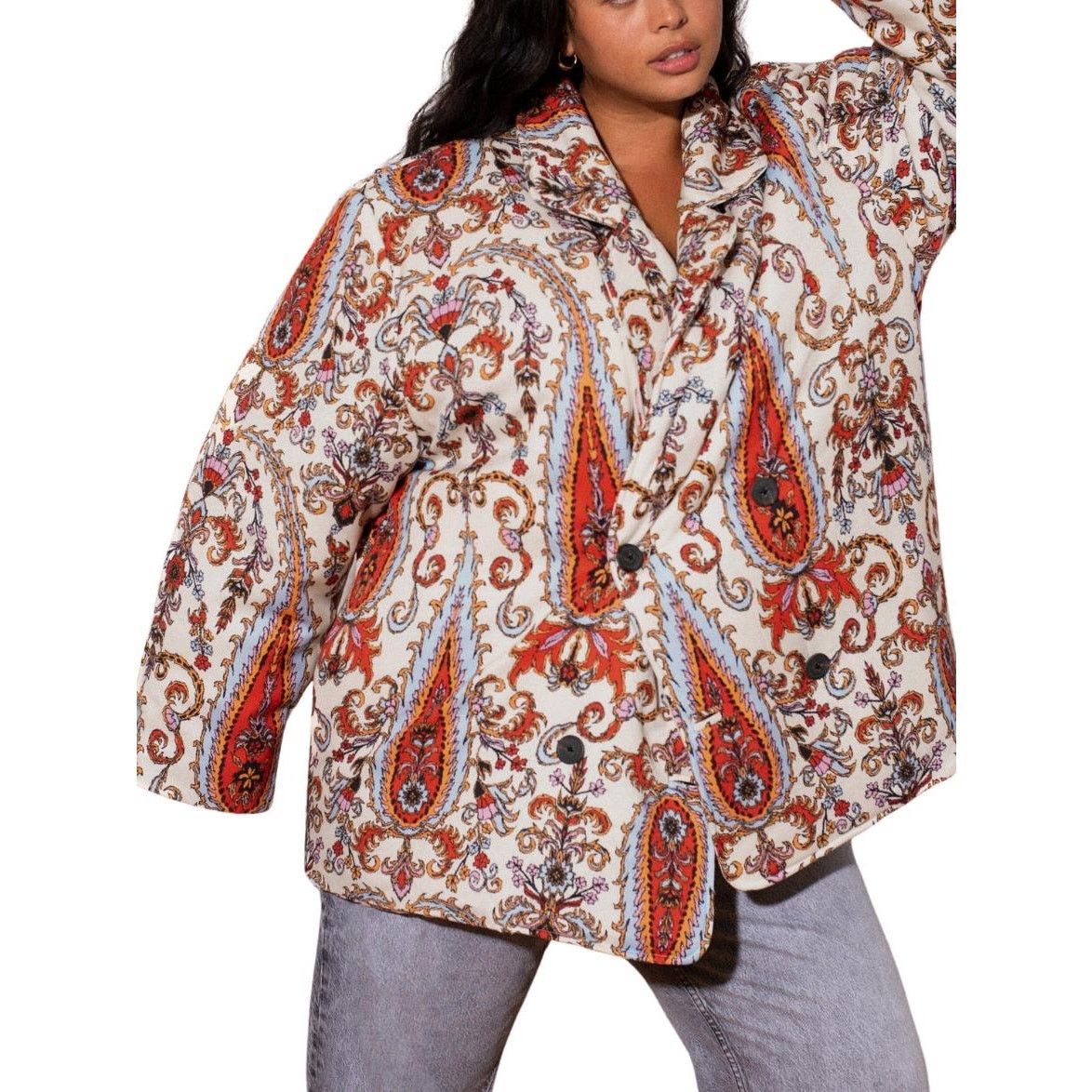 Mara Hoffman NWT MARA HOFFMAN Levine Paisley Quilted Coat sz 2X Size XXL / US 16-18 / IT 52-54 - 14 Thumbnail