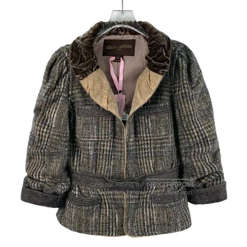 Louis Vuitton Louis Vuitton Brown Wool Women's Jacket . Size S / US 4 / IT 40 - 1 Thumbnail
