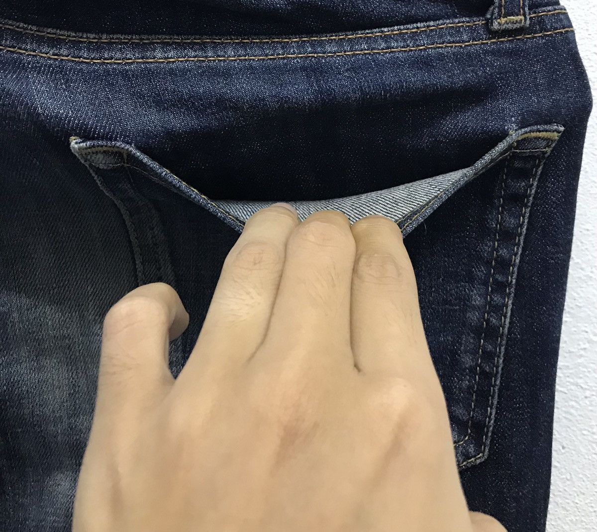 Uniqlo × Vintage Japanese Brand Uniqlo Selvedge Patchwork Denim Jeans Size US 31 - 13 Thumbnail