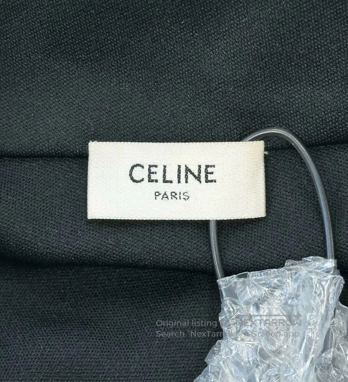 Celine CELINE Black Striped Chest Embroidered Letter Logo Sports Size US XS / EU 42 / 0 - 3 Thumbnail