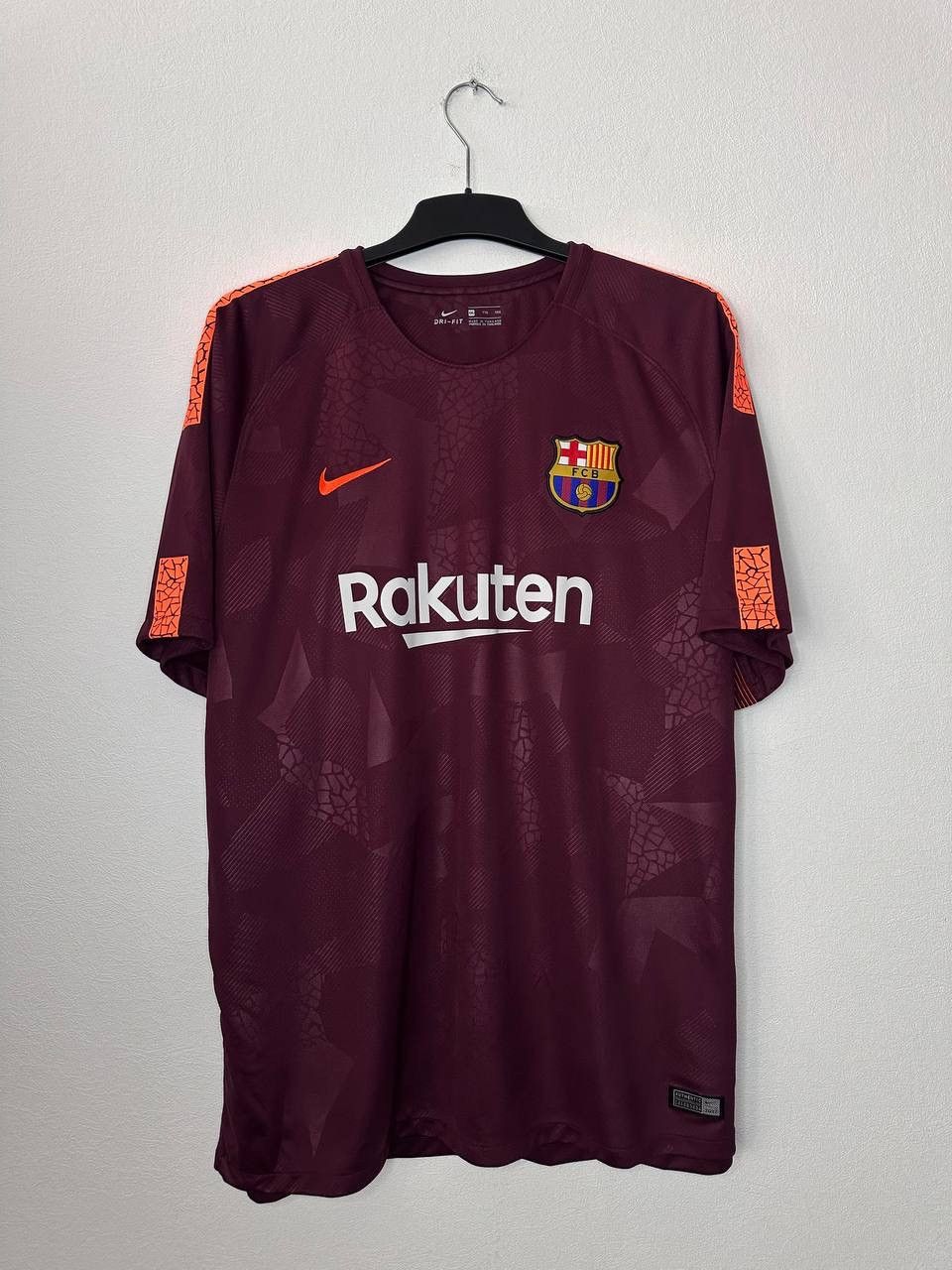 Nike Nike FC Barcelona 2017 Third Soccer Jersey Burgundy XXL Size US XXL / EU 58 / 5 - 2 Thumbnail