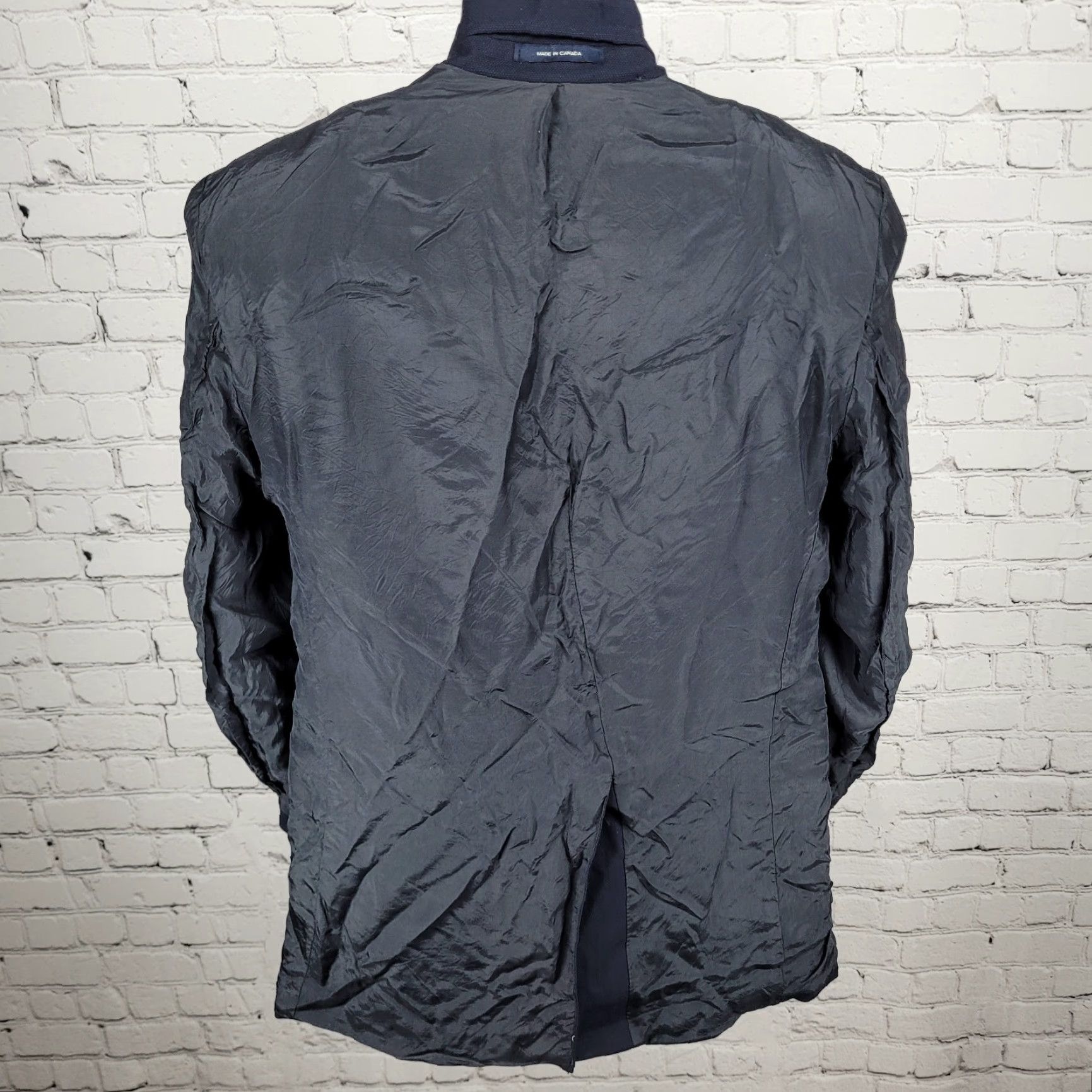 Chaps Chaps Ralph Lauren Navy 100% Wool 2 Button Vented Notch Blazer Sport Coat 41S Size 42R - 6 Thumbnail